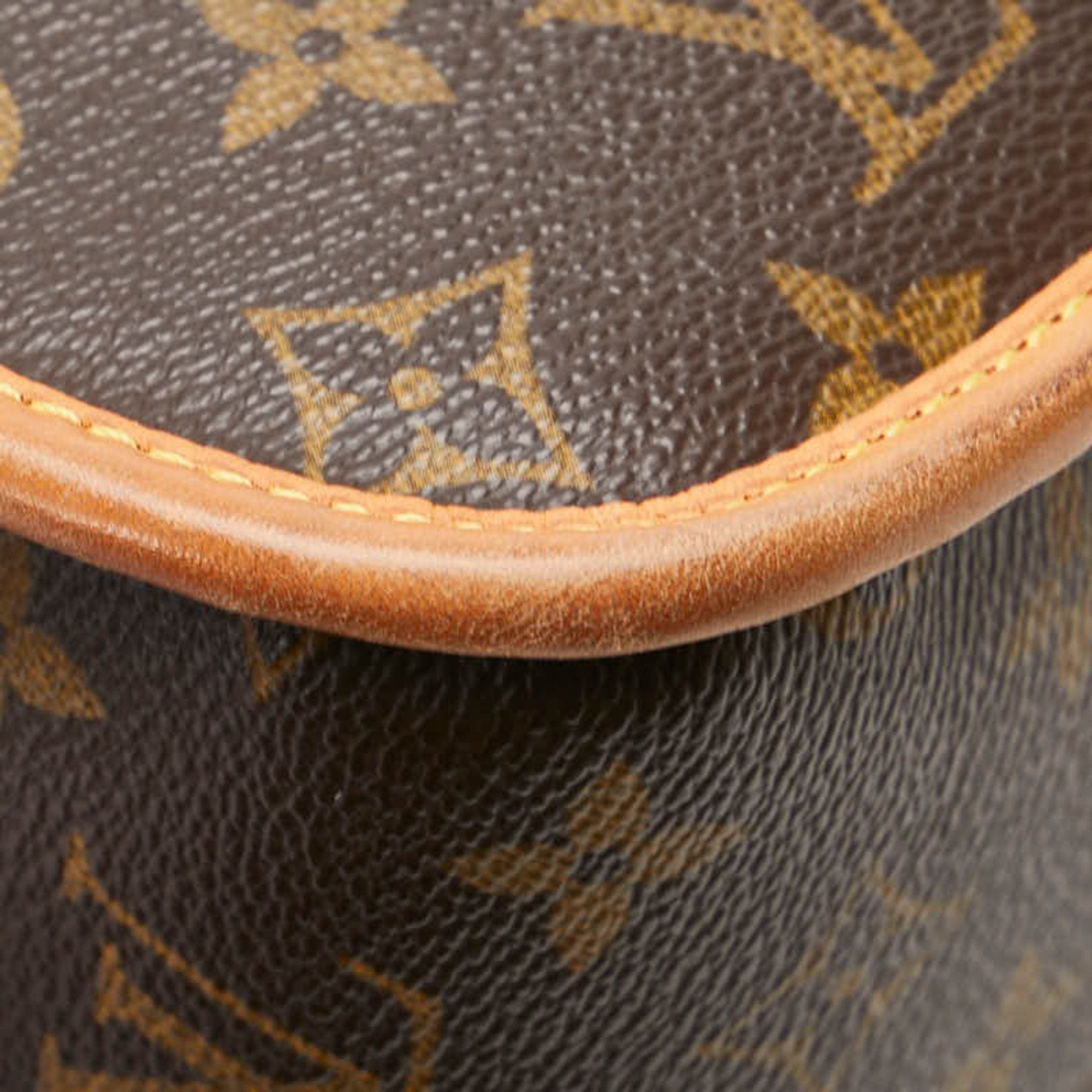 Louis Vuitton Monogram Brown Pvc Leather Shoulder Bag
