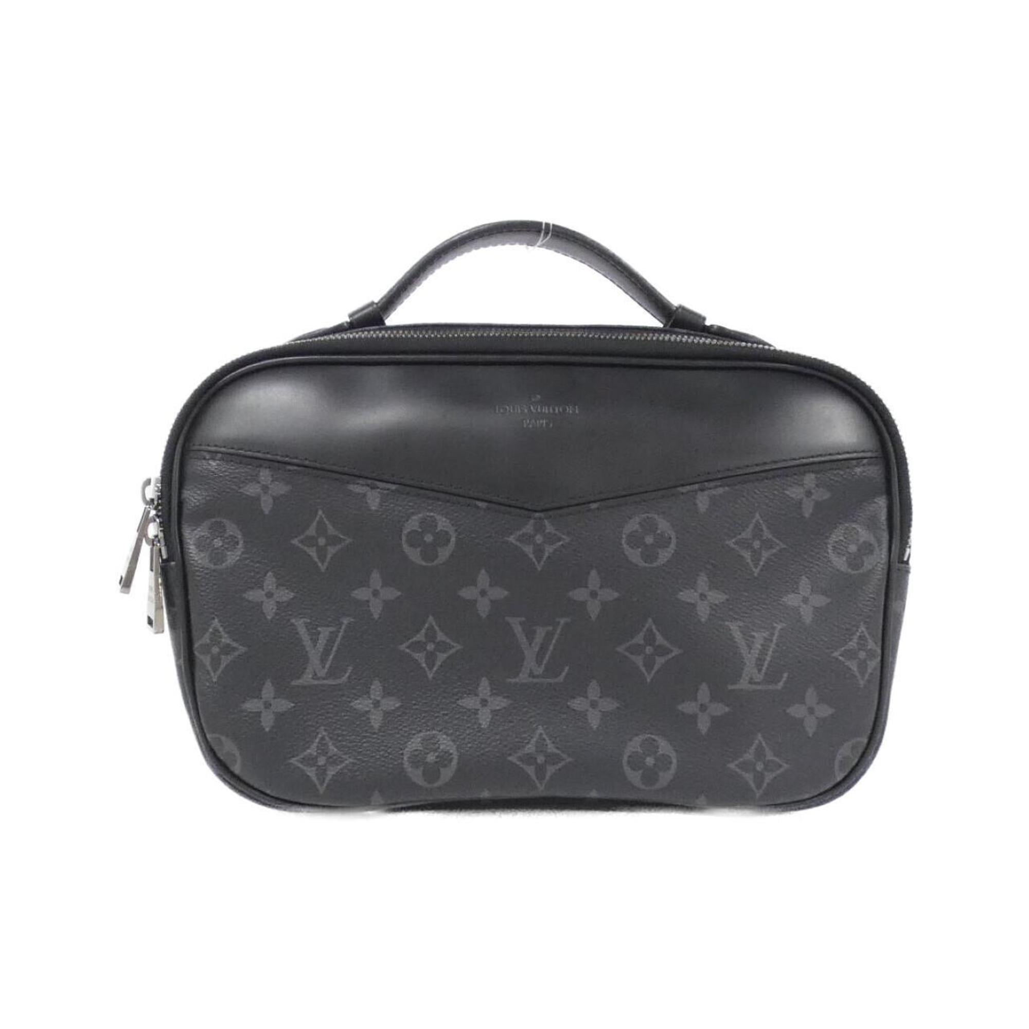 Louis Vuitton Black Coated Canvas Shoulder Bag