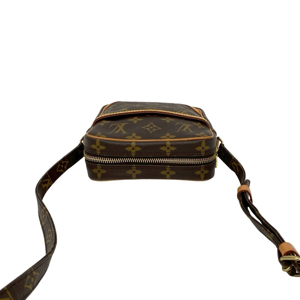 Louis Vuitton Brown Pvc Leather Pochette Shoulder Bag