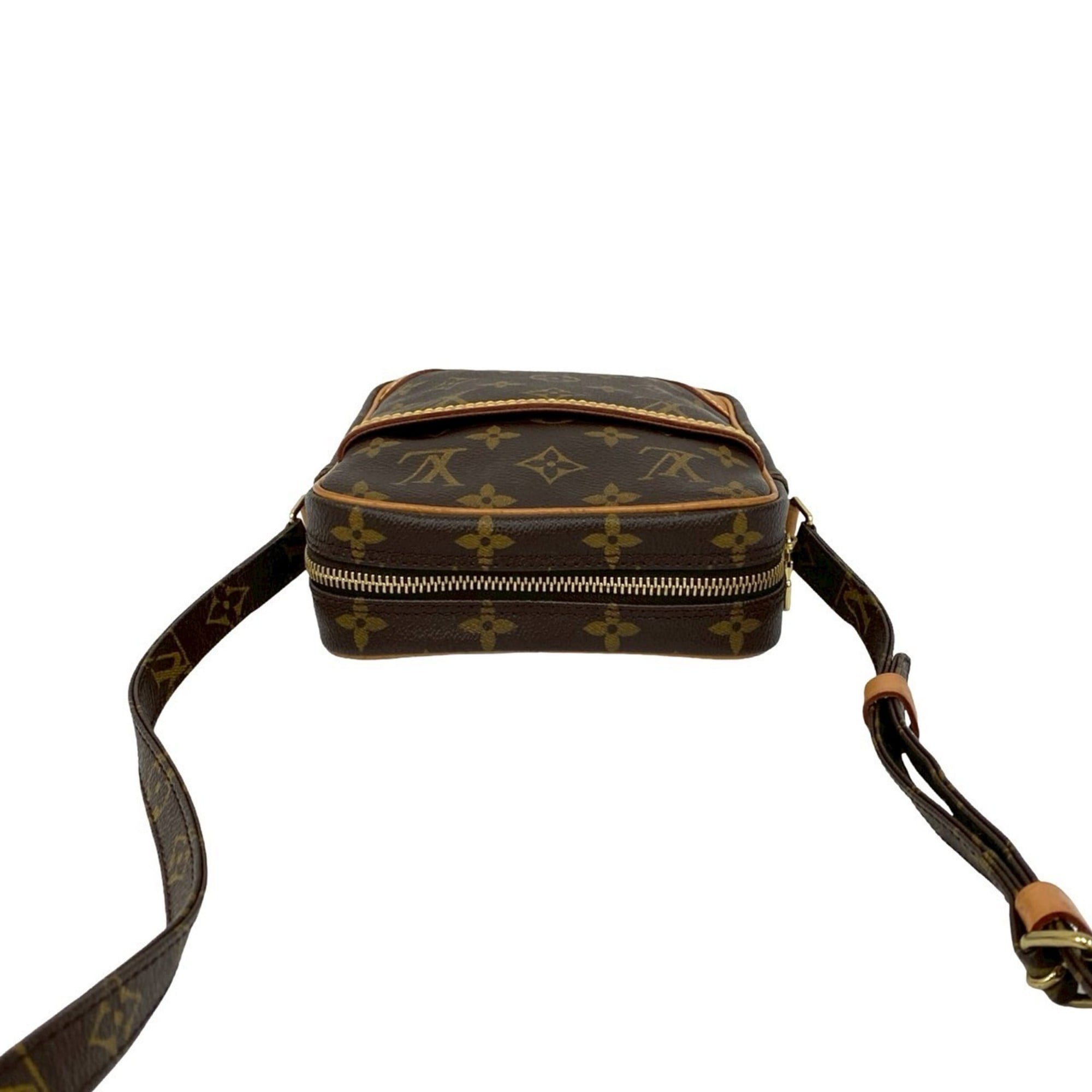 Louis Vuitton Brown Pvc Leather Pochette Shoulder Bag