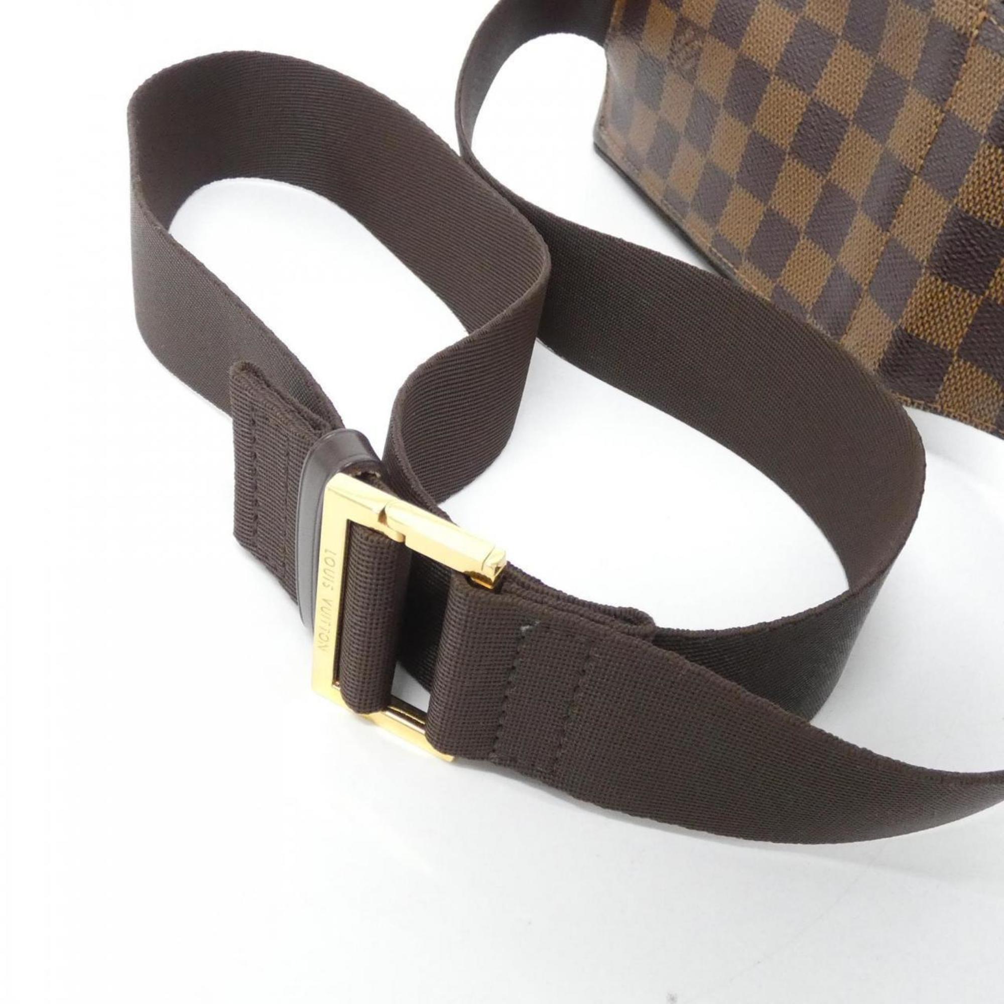 Louis Vuitton Brown Coated Canvas Shoulder Bag