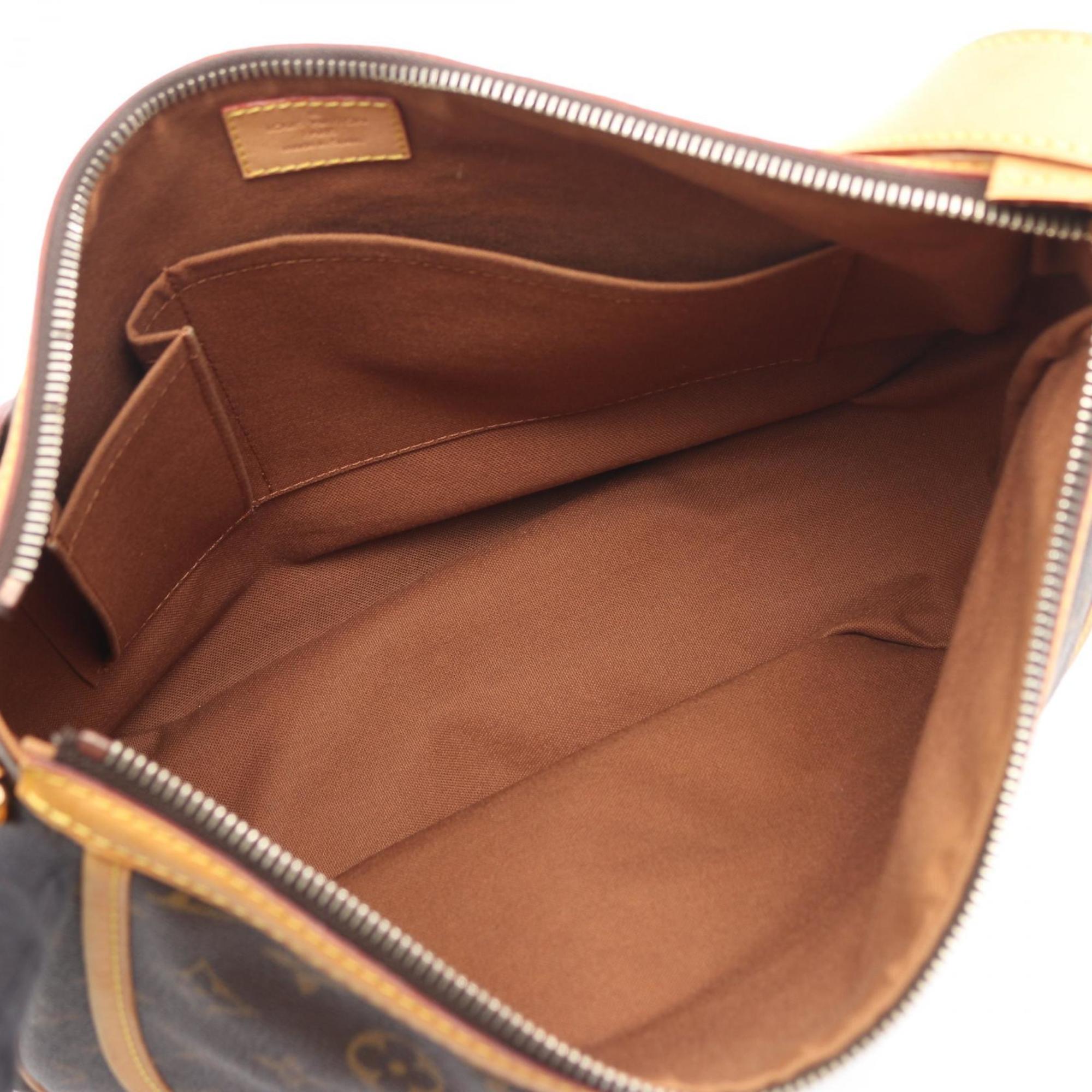 Louis Vuitton Brown Monogram Coated Canvas Leather Handbag Shoulder Bag