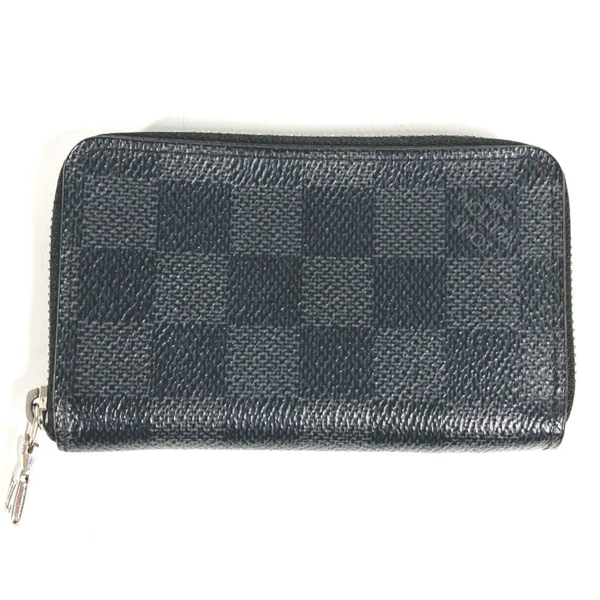 Louis Vuitton Black Damier Graphite Damier Graphite Coin Purse/Coin Case