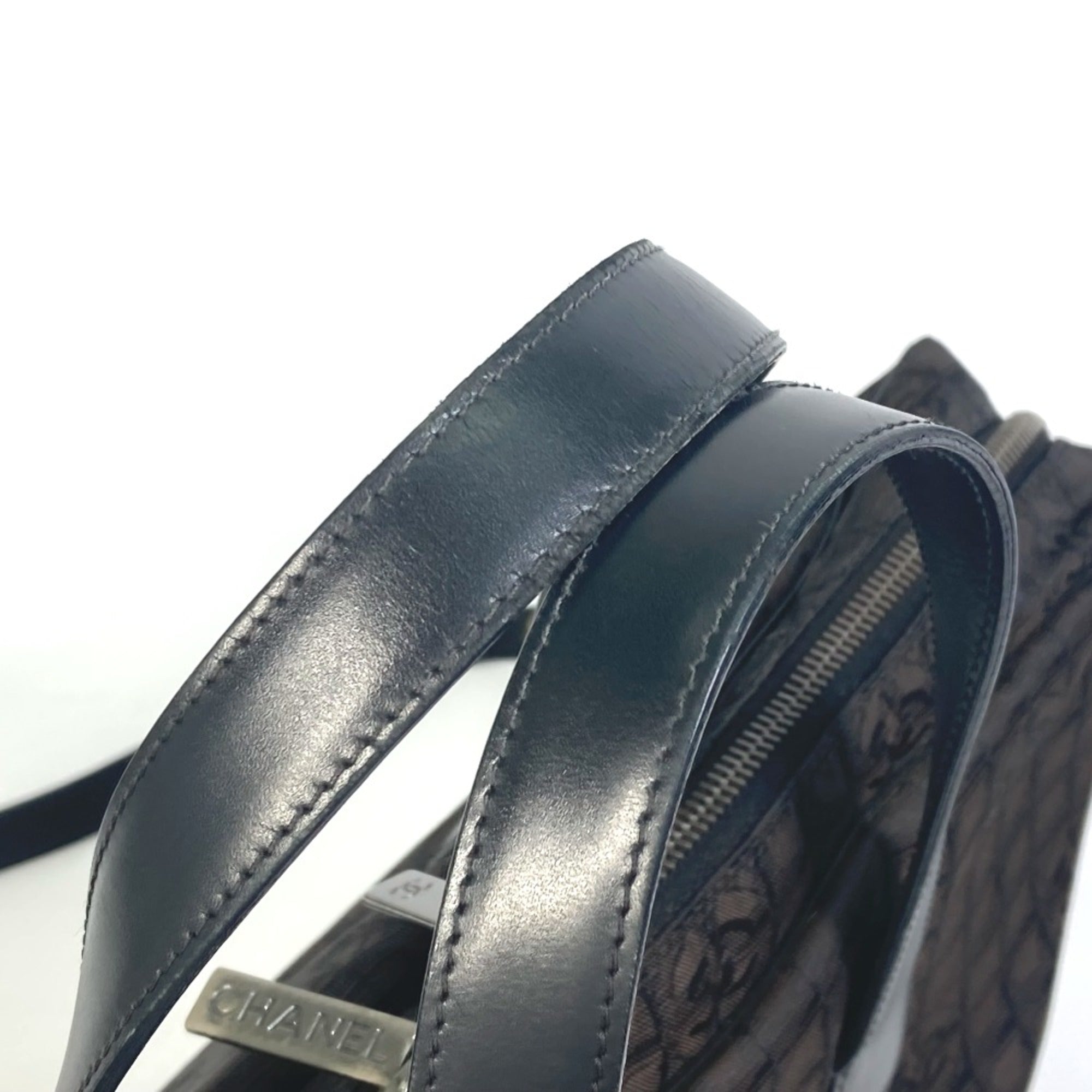 Chanel Brown Cloth Briefcase