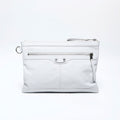 Balenciaga White Leather Clutch