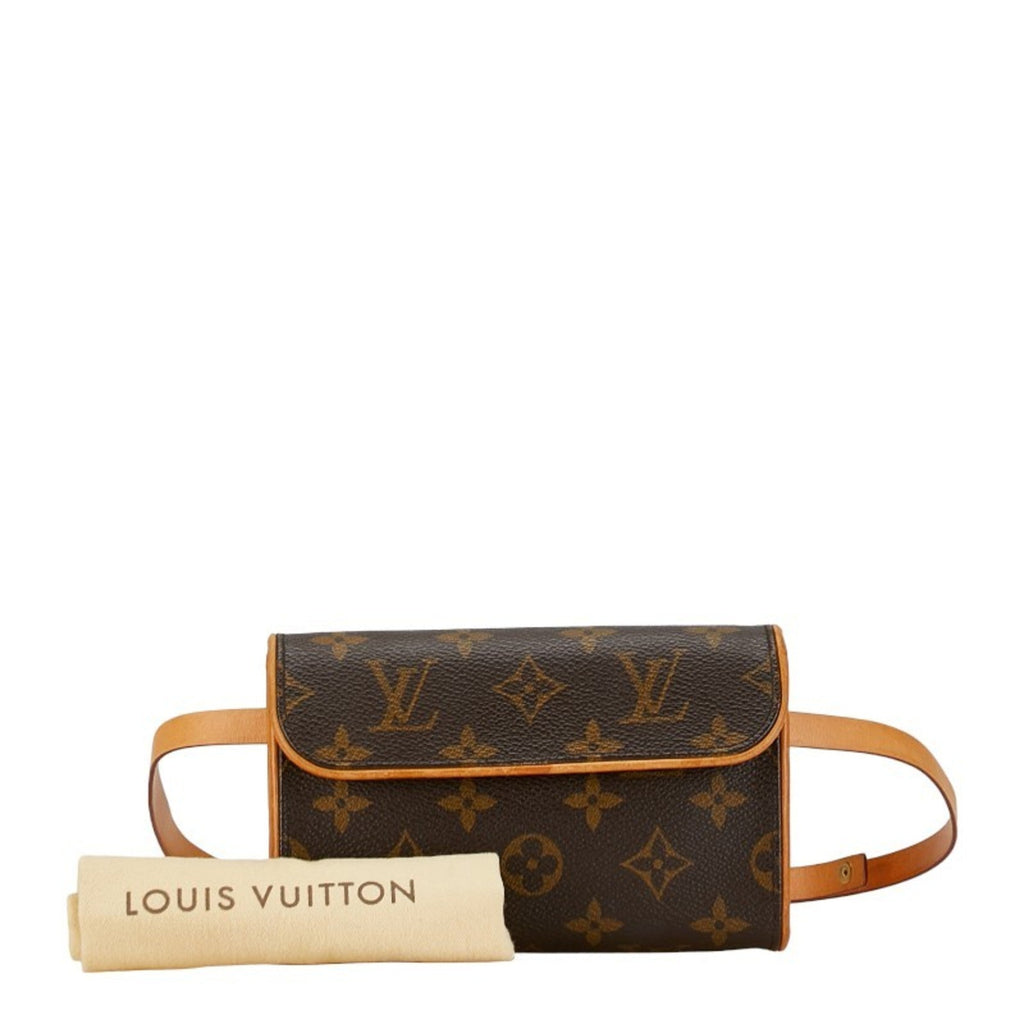 Louis Vuitton Monogram Brown Pvc Leather Pochette Sling Bag