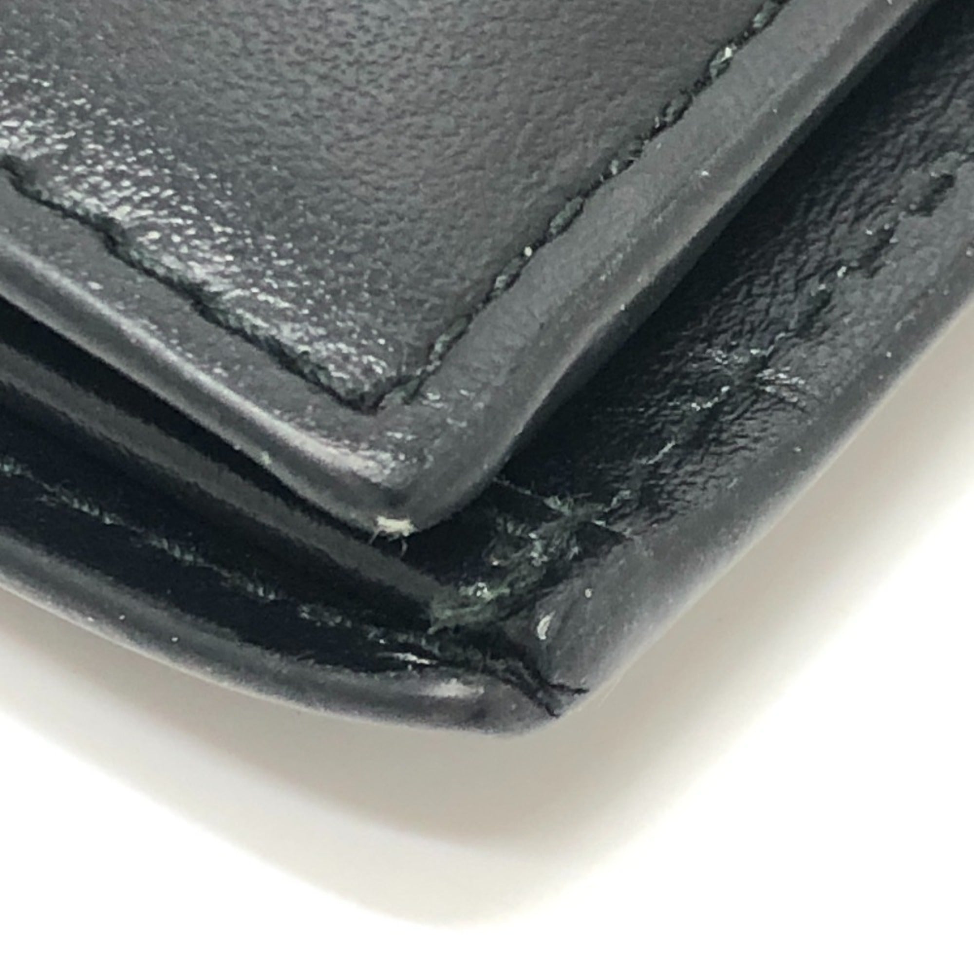 Prada Black Leather Wallet (Bi-Fold)