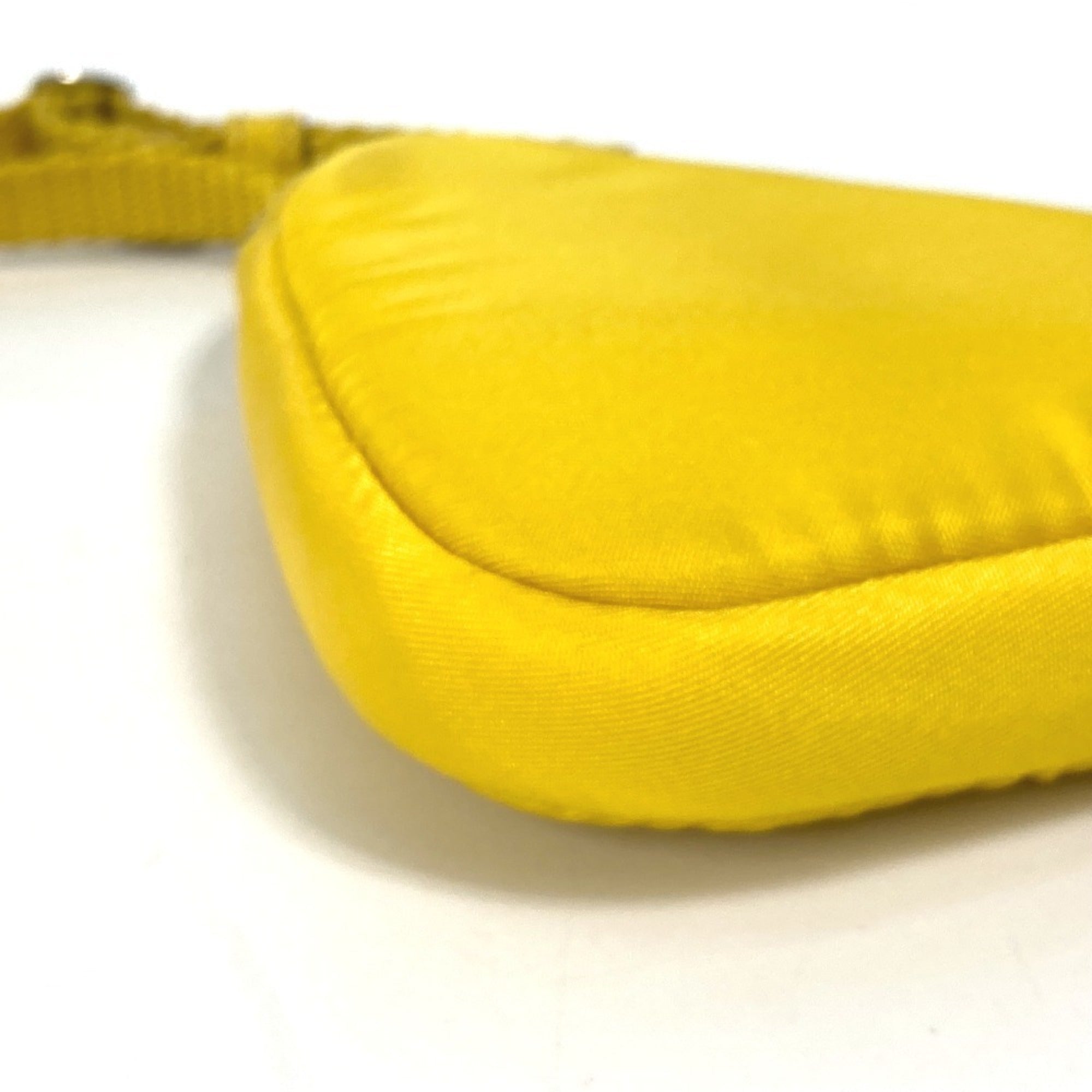 Prada Yellow Nylon Pouch