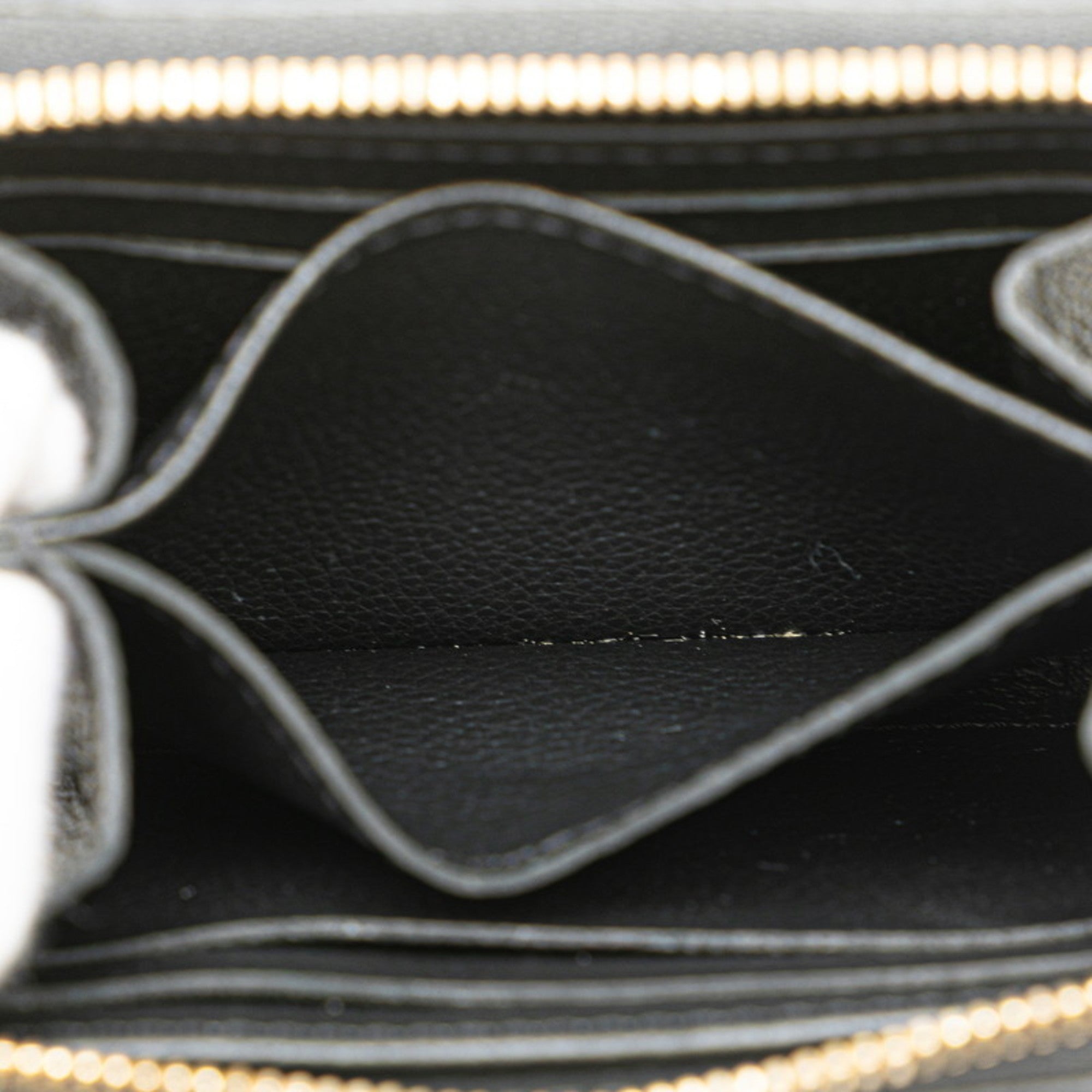 Louis Vuitton Black Noir Leather Coin Purse/Coin Case