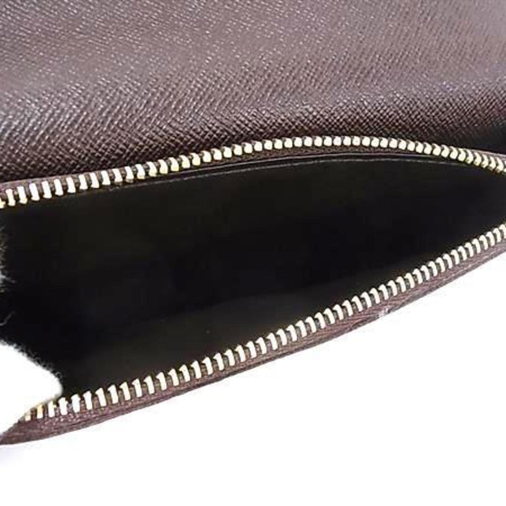 Louis Vuitton Damier Brown Damier Canvas Ebene Long Wallet