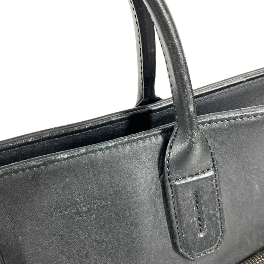 Louis Vuitton Black Onyx Damier Infini Leather Briefcase Handbag Shoulder Bag Tote Bag