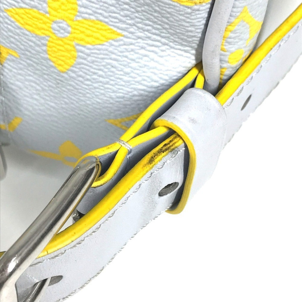 Louis Vuitton Gray Yellow Monogram Clutch Bag Pouch