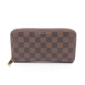 Louis Vuitton Brown Ebene Damier Canvas Pvc Long Wallet