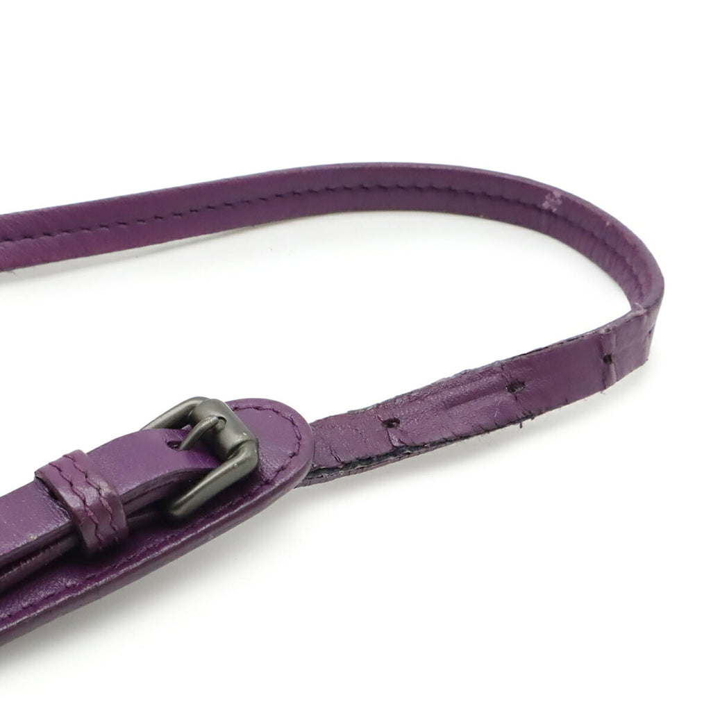 Bottega Veneta Intrecciato Purple Leather Pochette Shoulder Bag