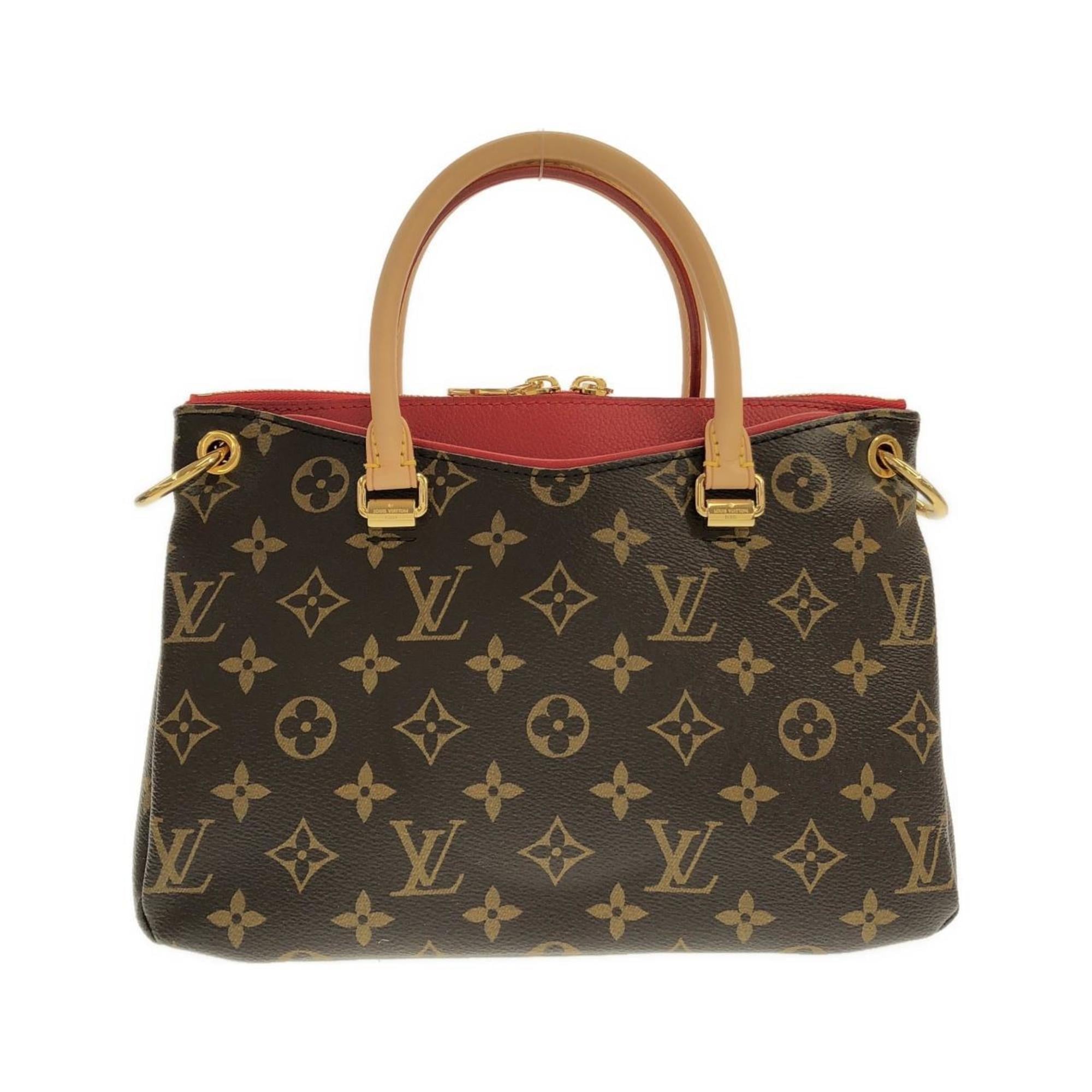 Louis Vuitton Brown Cerise Marron Coated Canvas Handbag