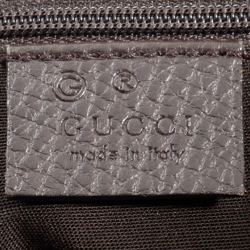 Gucci Gg Crystal Beige Brown Pvc Leather Tote Bag (Pre-Owned)