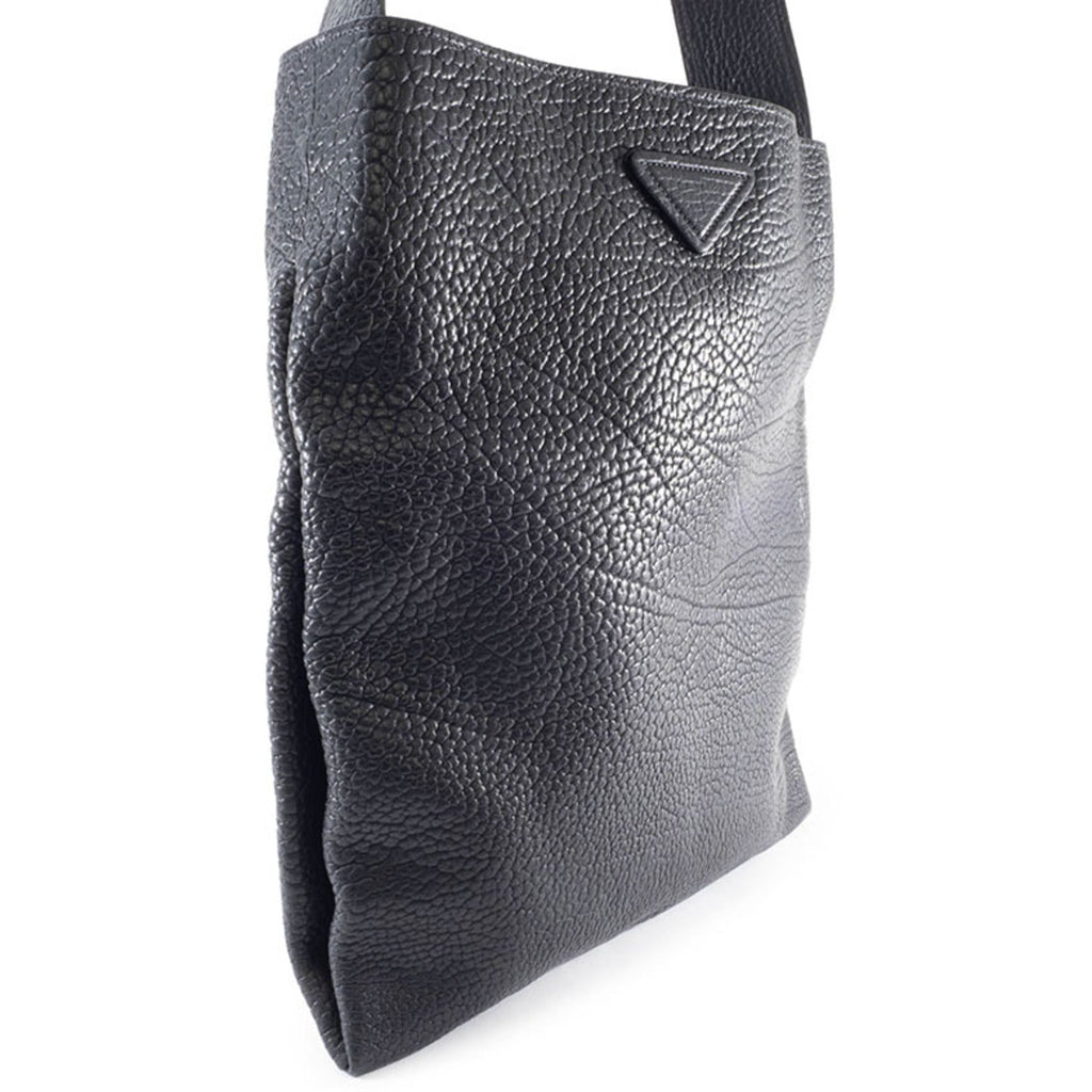 Prada Black Leather Shoulder Bag Tote Bag