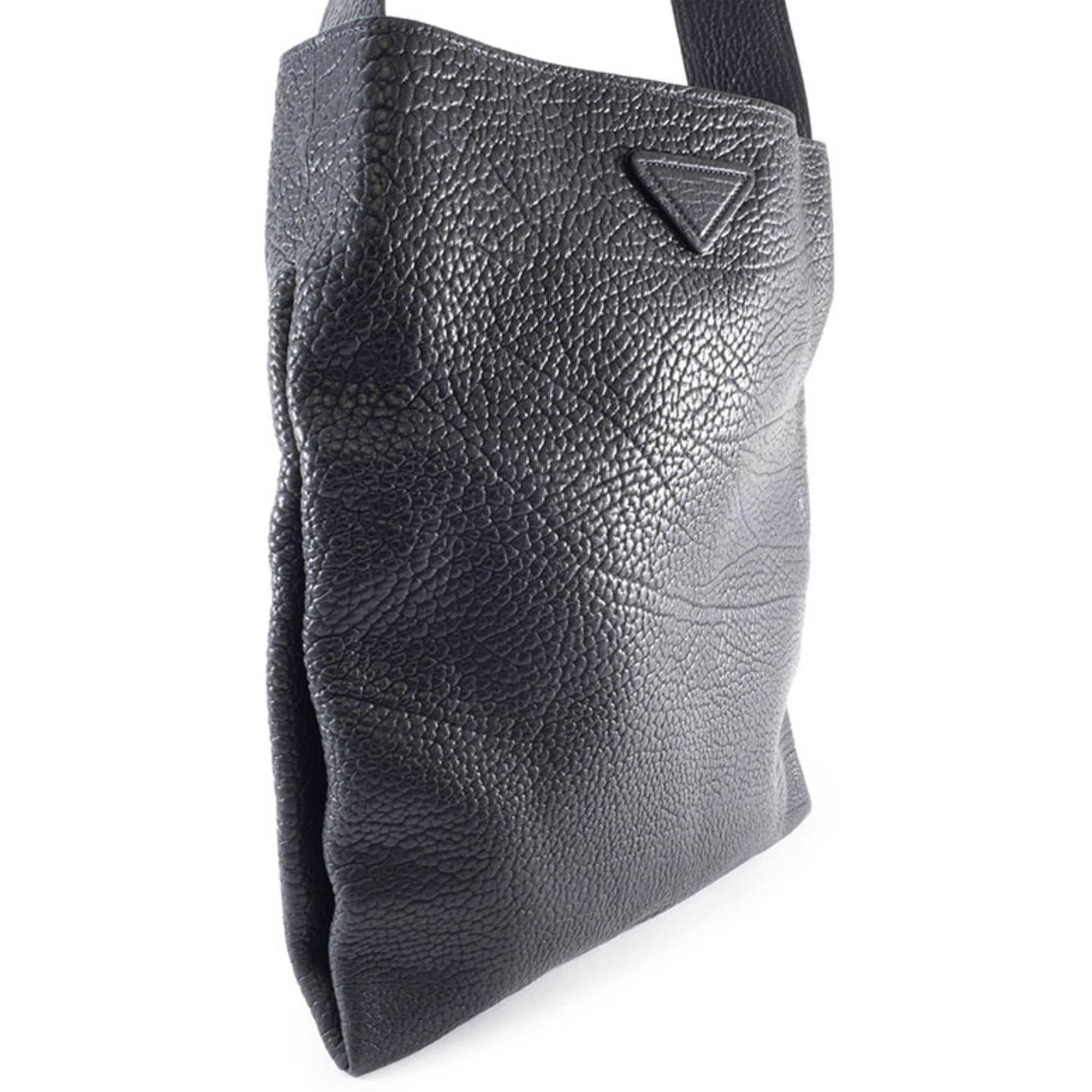 Prada Black Leather Shoulder Bag Tote Bag