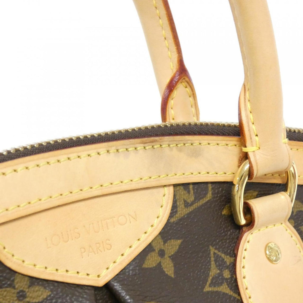 Louis Vuitton Brown Coated Canvas Handbag