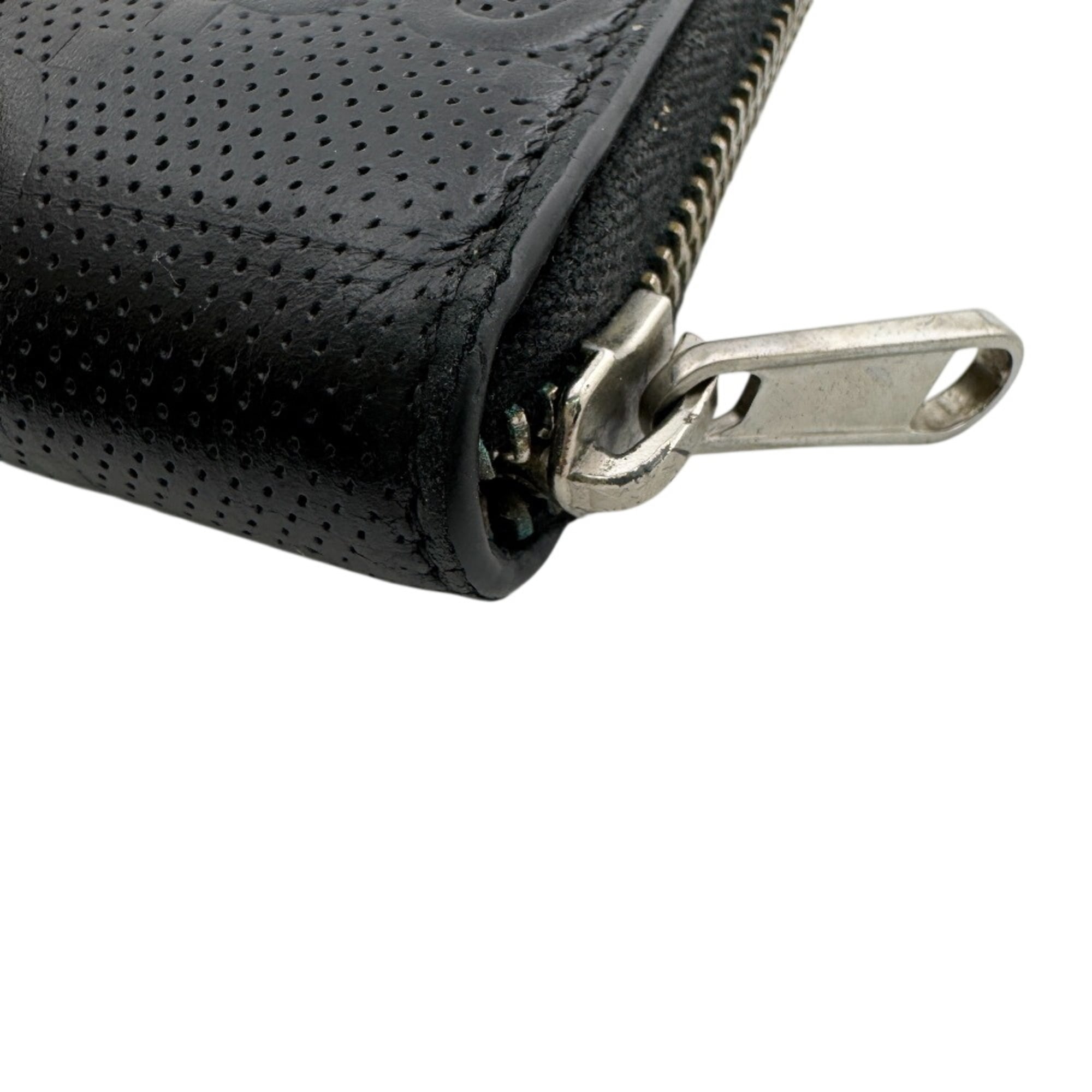 Gucci Black Leather Long Wallet (Bi-Fold) (Pre-Owned)