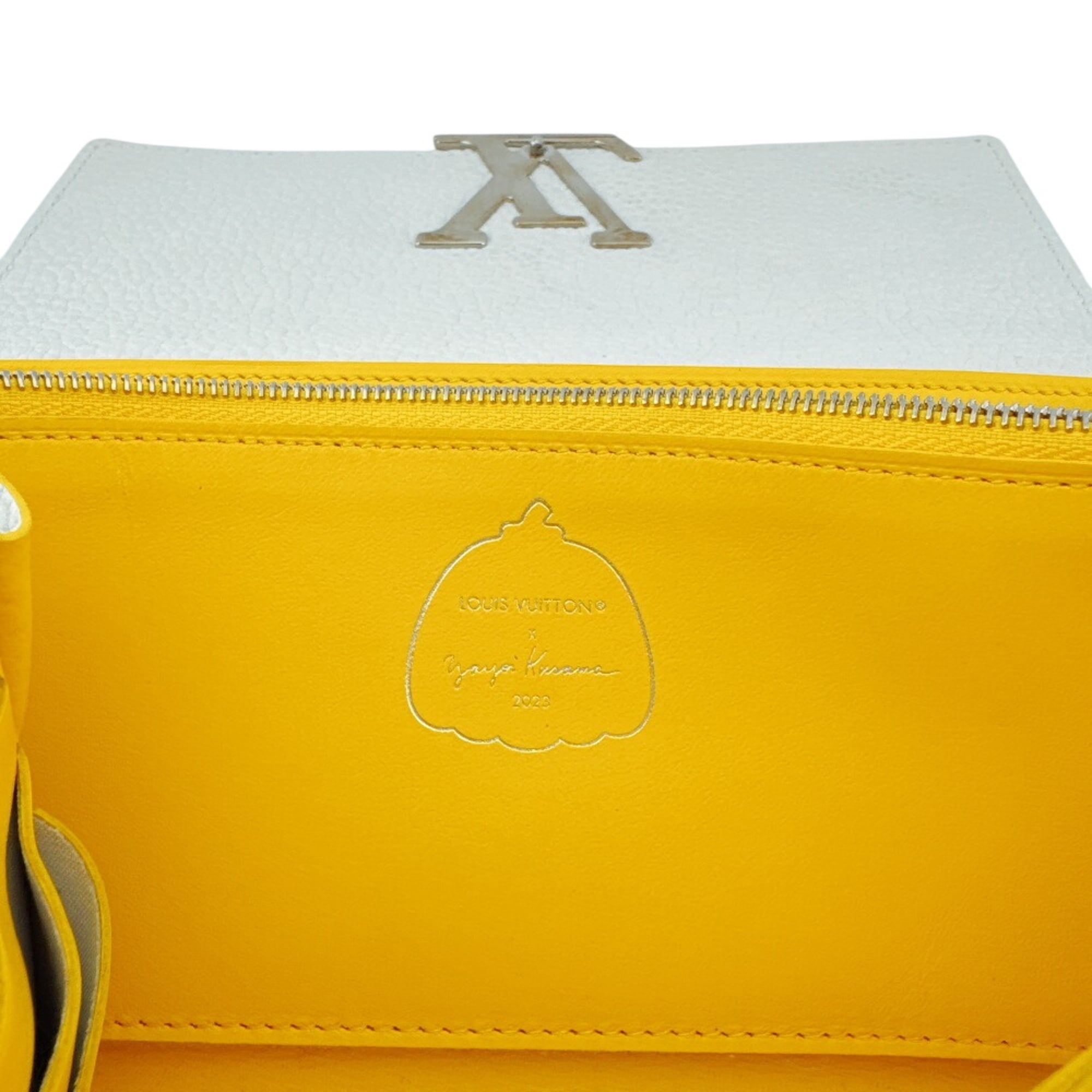 Louis Vuitton Dot Infinity (Yayoi Kusama) Multi-Color Yellow Leather Long Wallet