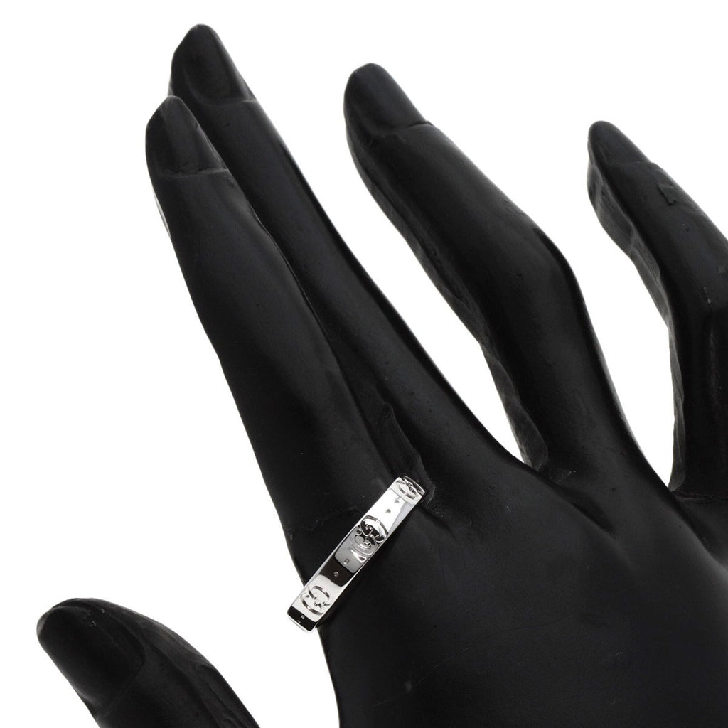 Gucci Icon White Gold (18K) Band Ring (Pre-Owned)