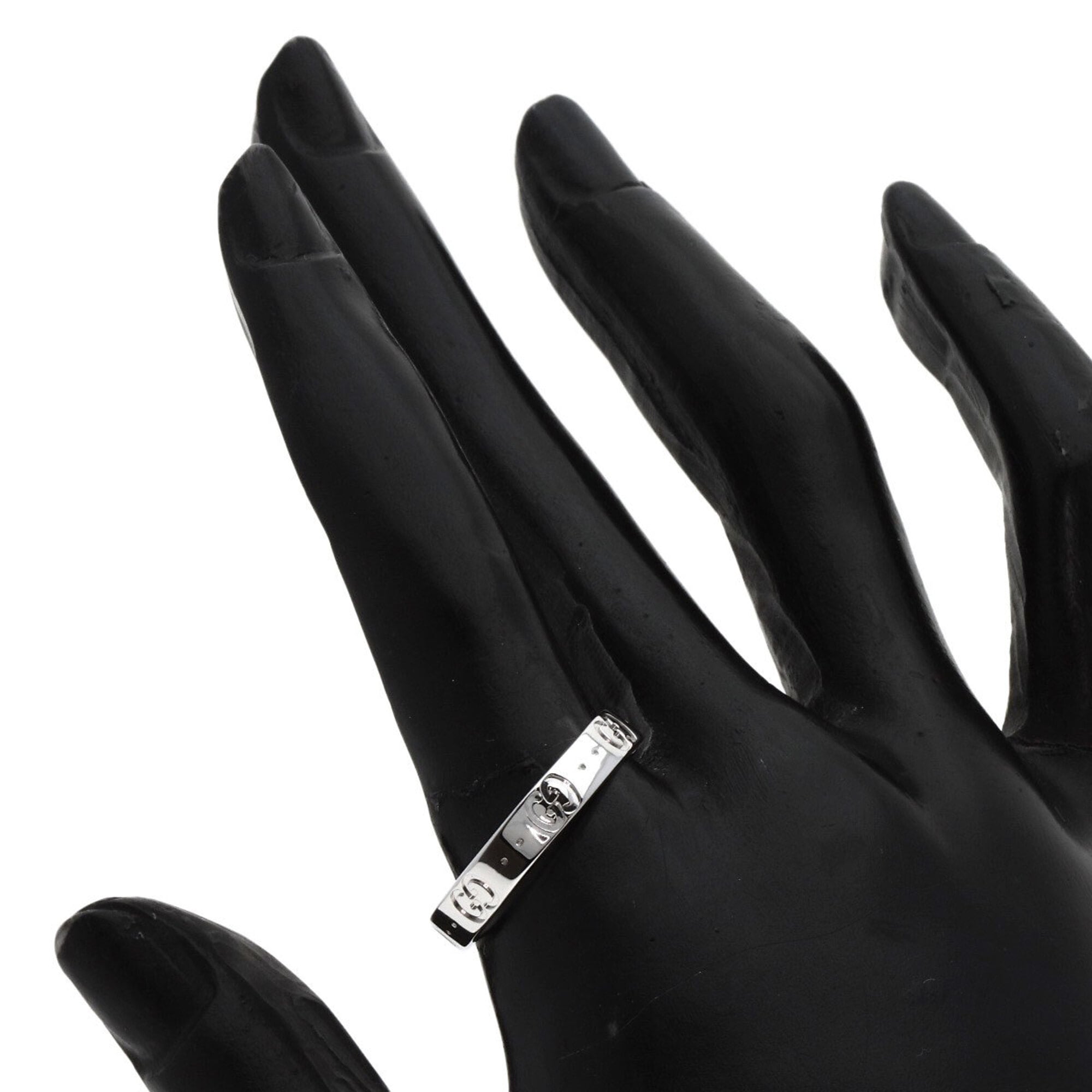Gucci Icon White Gold (18K) Band Ring (Pre-Owned)