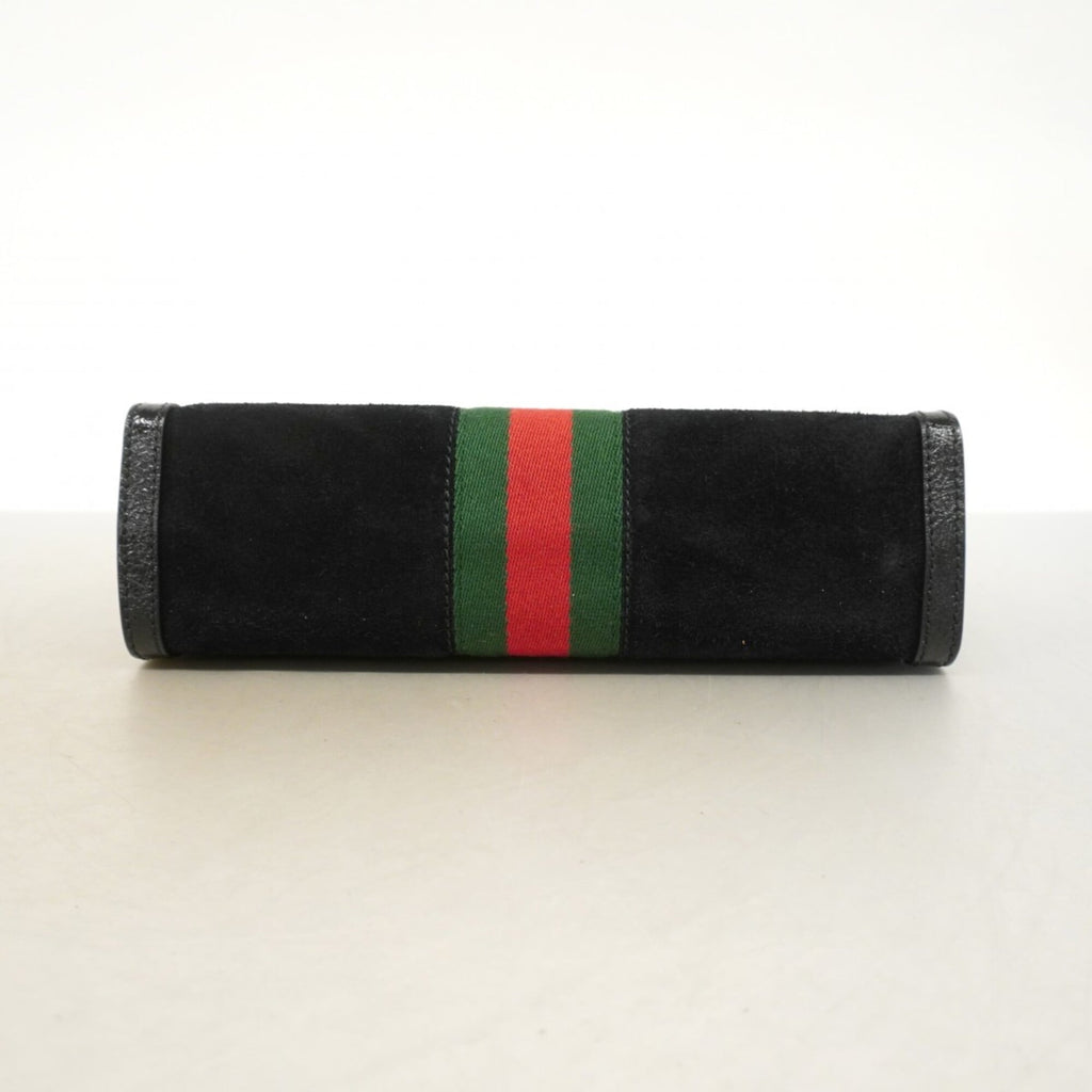 Gucci Black Suede Shoulder Bag (Pre-Owned)