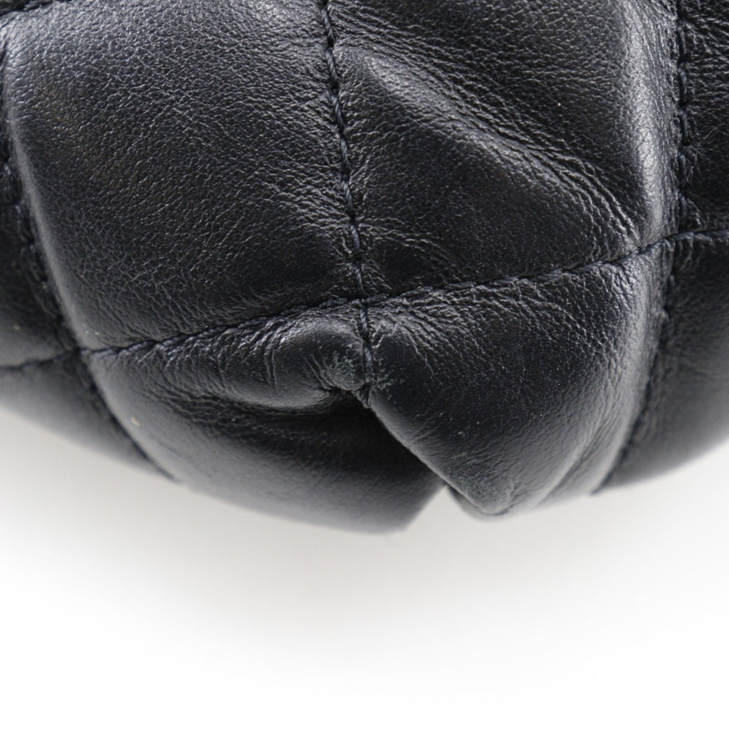 Chanel Black Leather Fanny Pack Sling Bag
