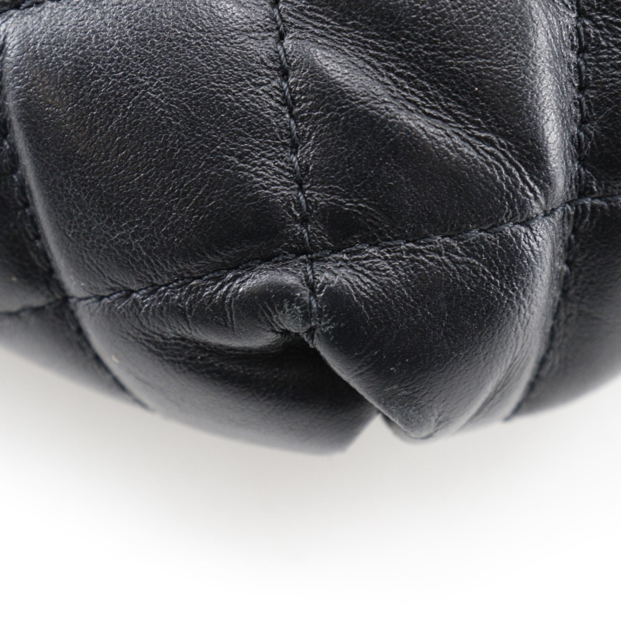 Chanel Black Leather Fanny Pack Sling Bag