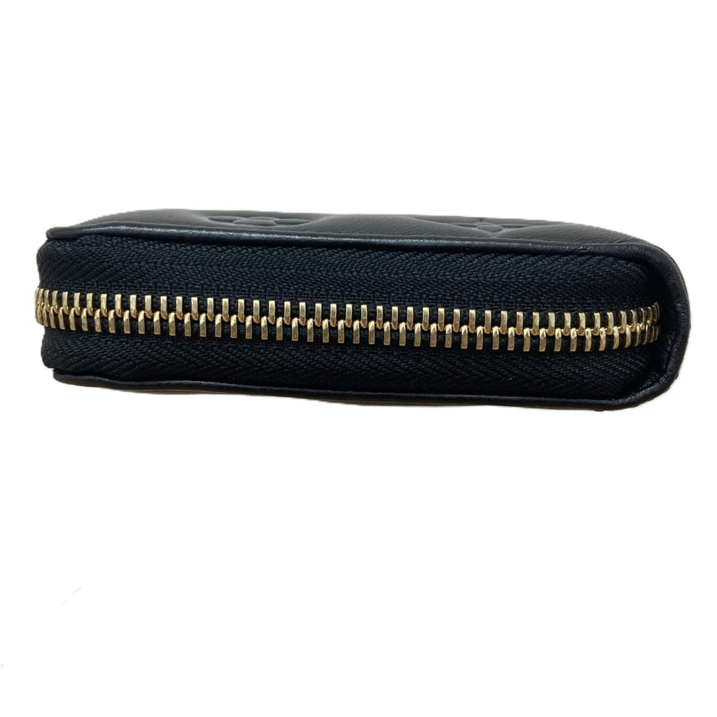 Louis Vuitton Black Noir Leather Long Wallet