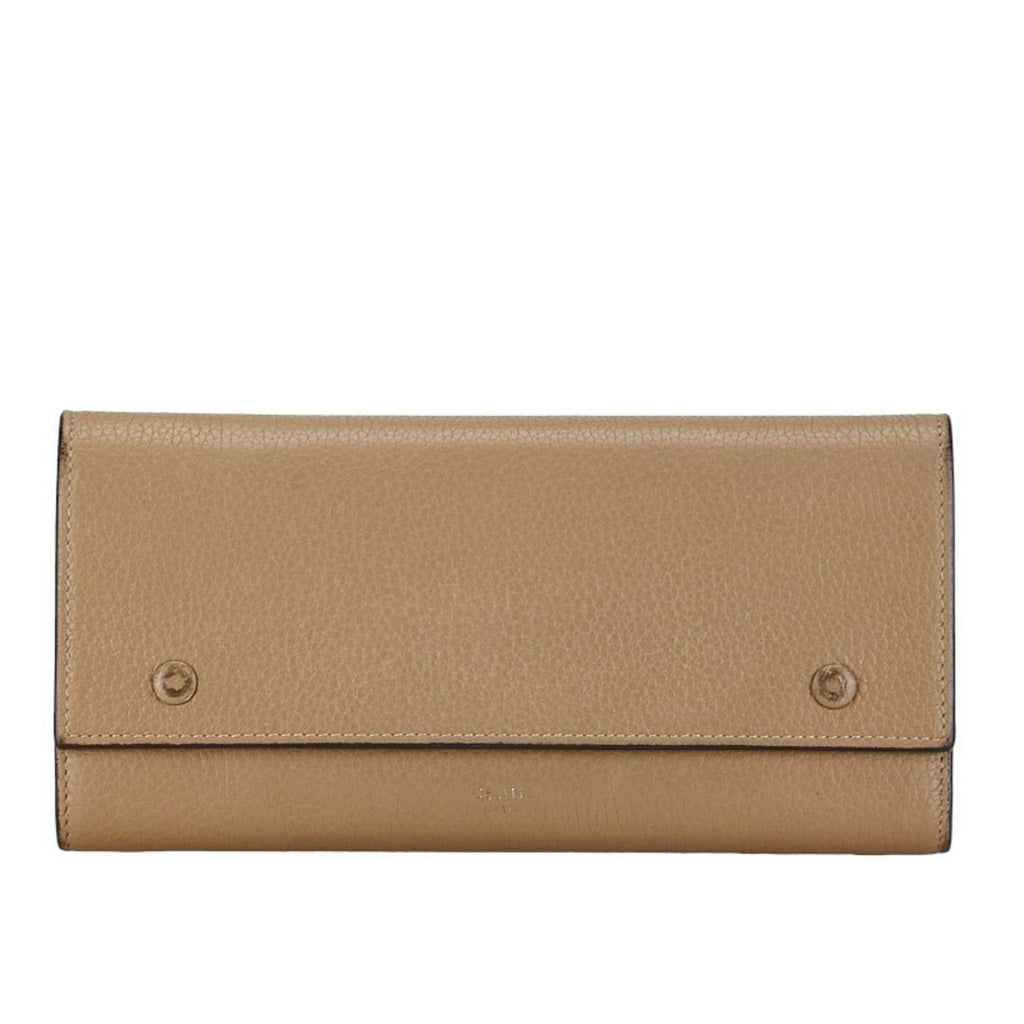 Celine Beige Leather Coin Purse/Coin Case