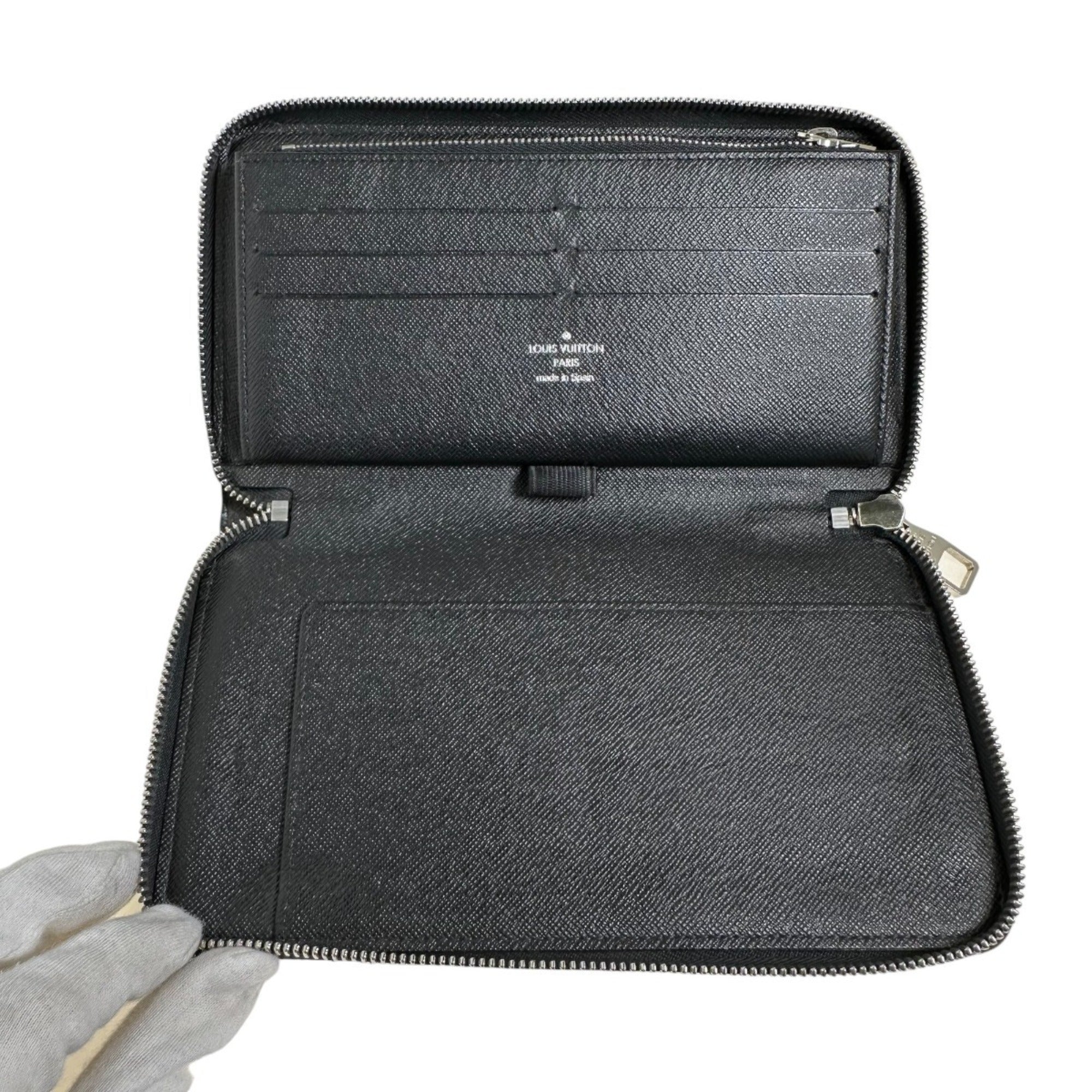 Louis Vuitton Black Damier Graphite Long Wallet