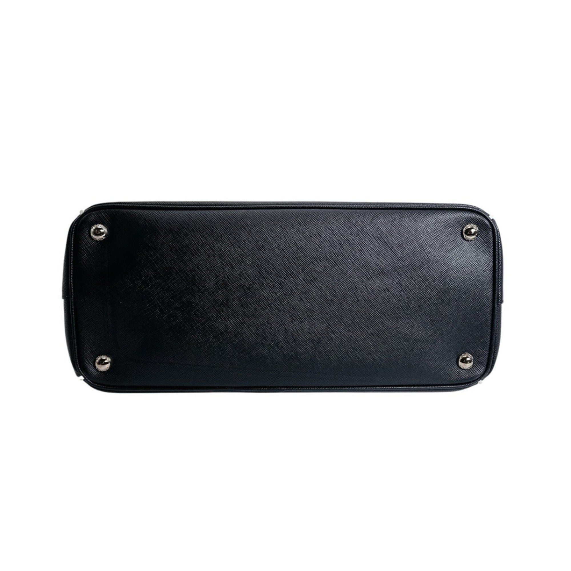 Prada Saffiano Black Leather Tote Bag