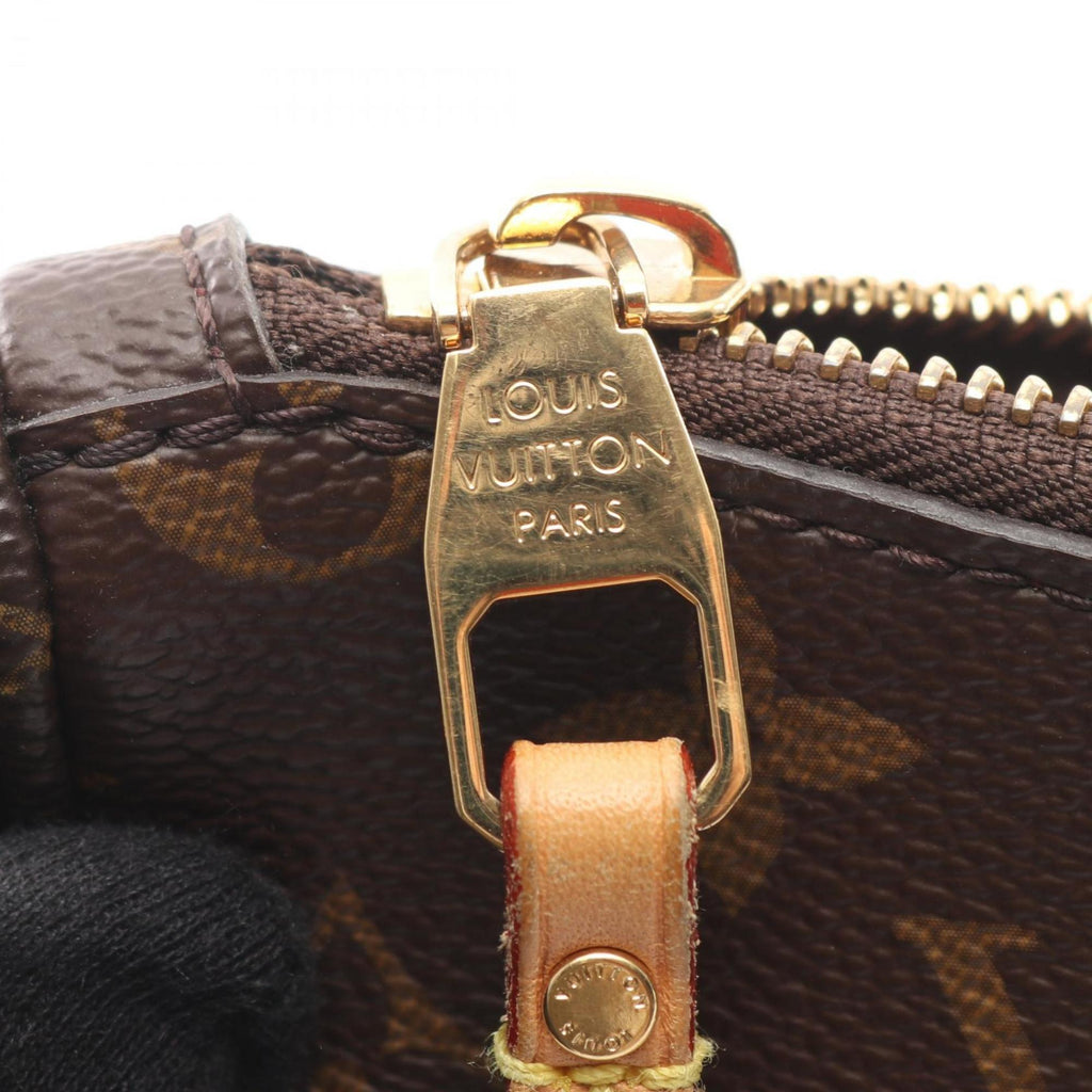 Louis Vuitton Brown Monogram Coated Canvas Leather Handbag Shoulder Bag