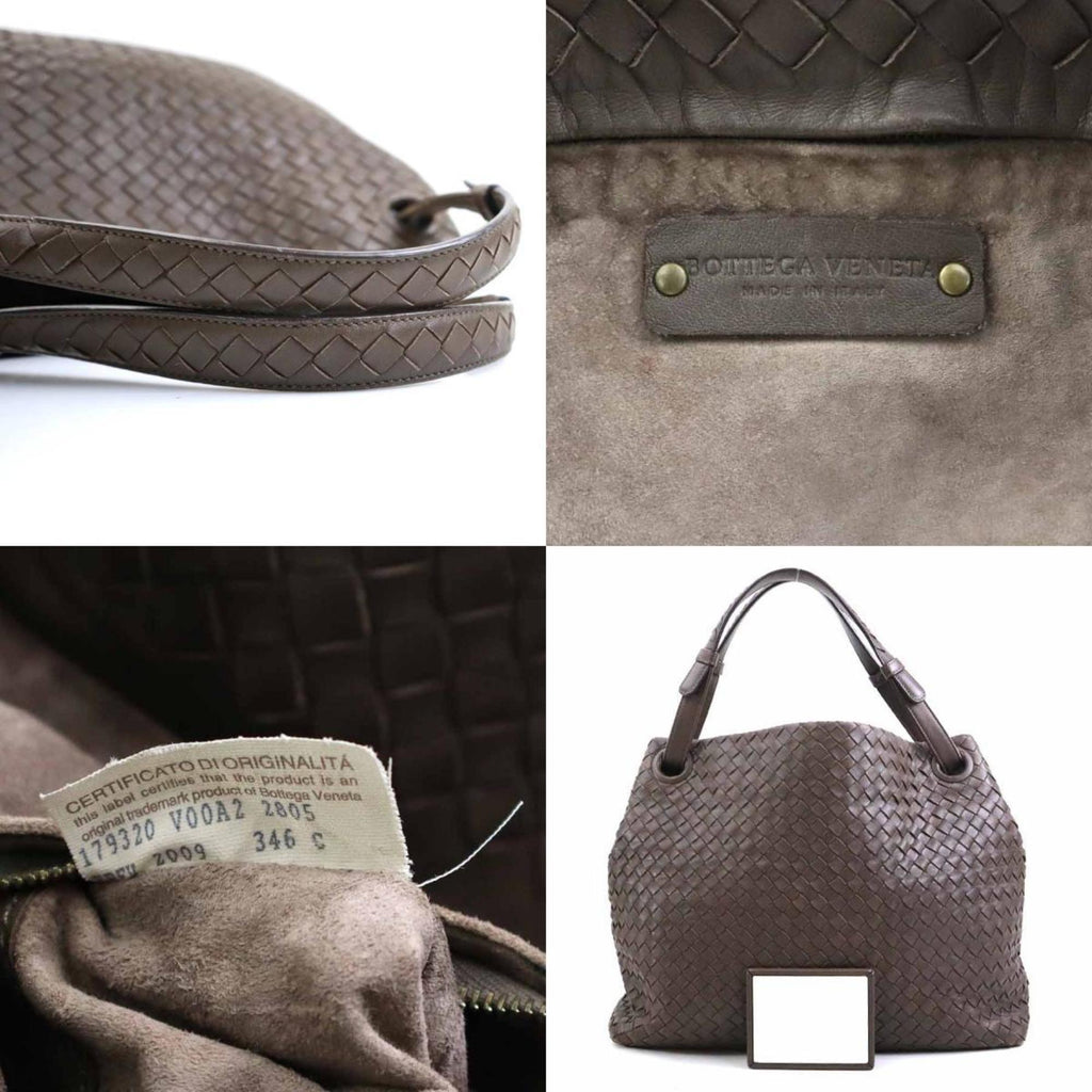 Bottega Veneta Brown Intrecciato Shoulder Bag