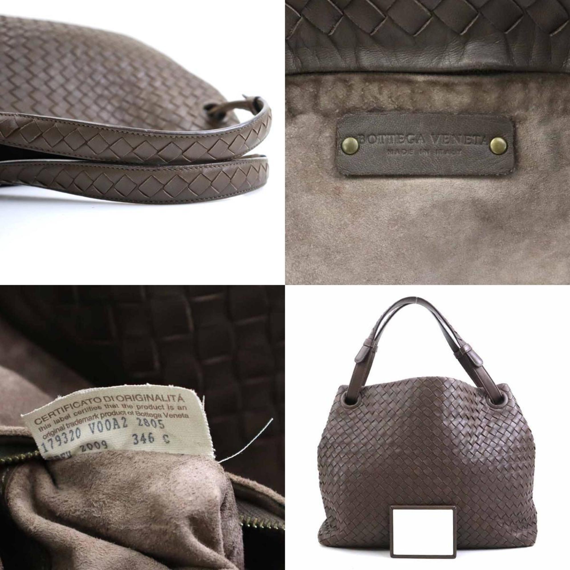 Bottega Veneta Brown Intrecciato Shoulder Bag