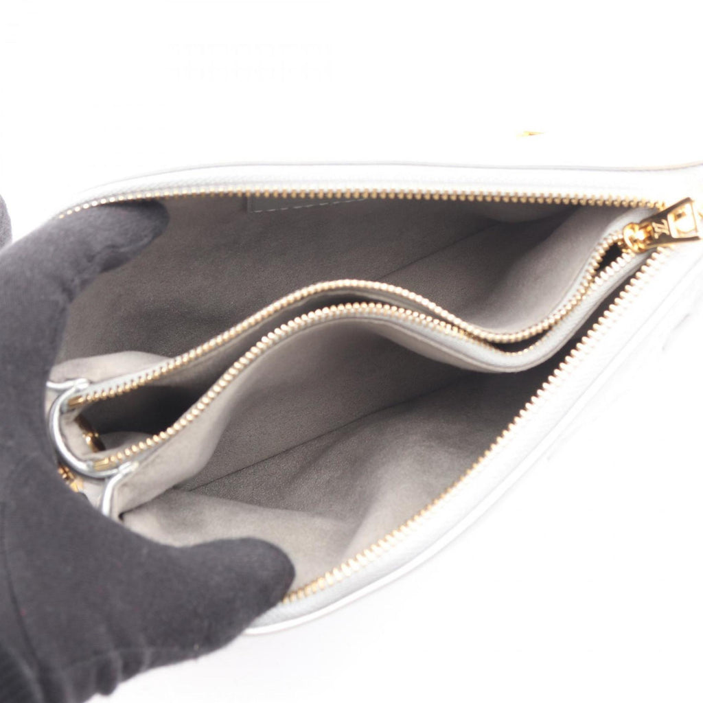 Louis Vuitton Silver Leather Shoulder Bag