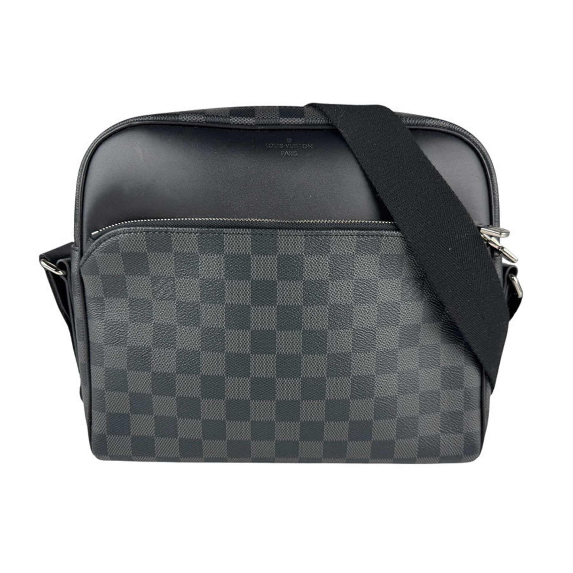 Louis Vuitton Black Damier Graphite Shoulder Bag
