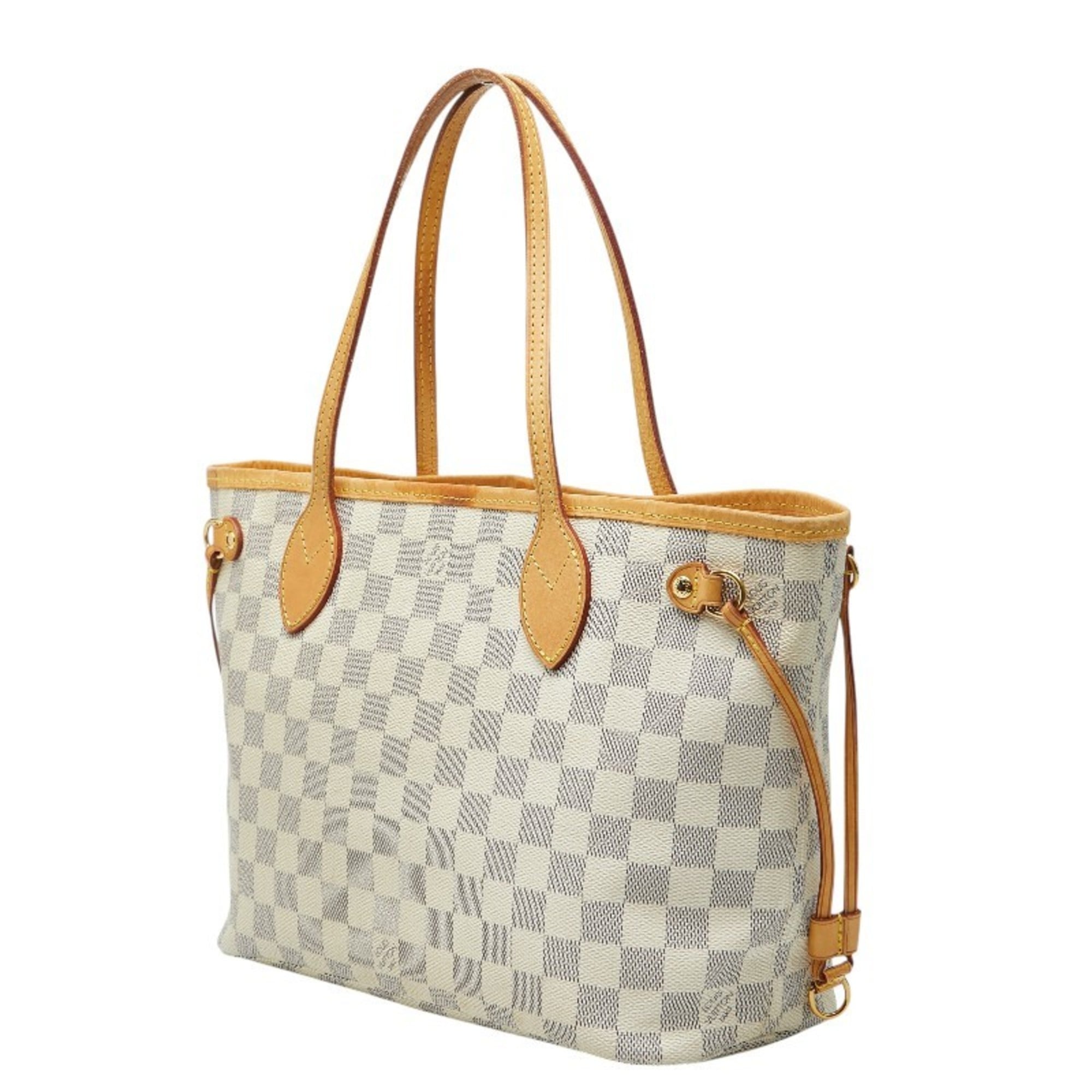 Louis Vuitton White Pvc Leather Tote Bag