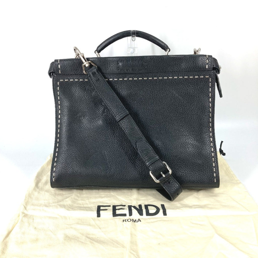 Fendi Black Leather Handbag