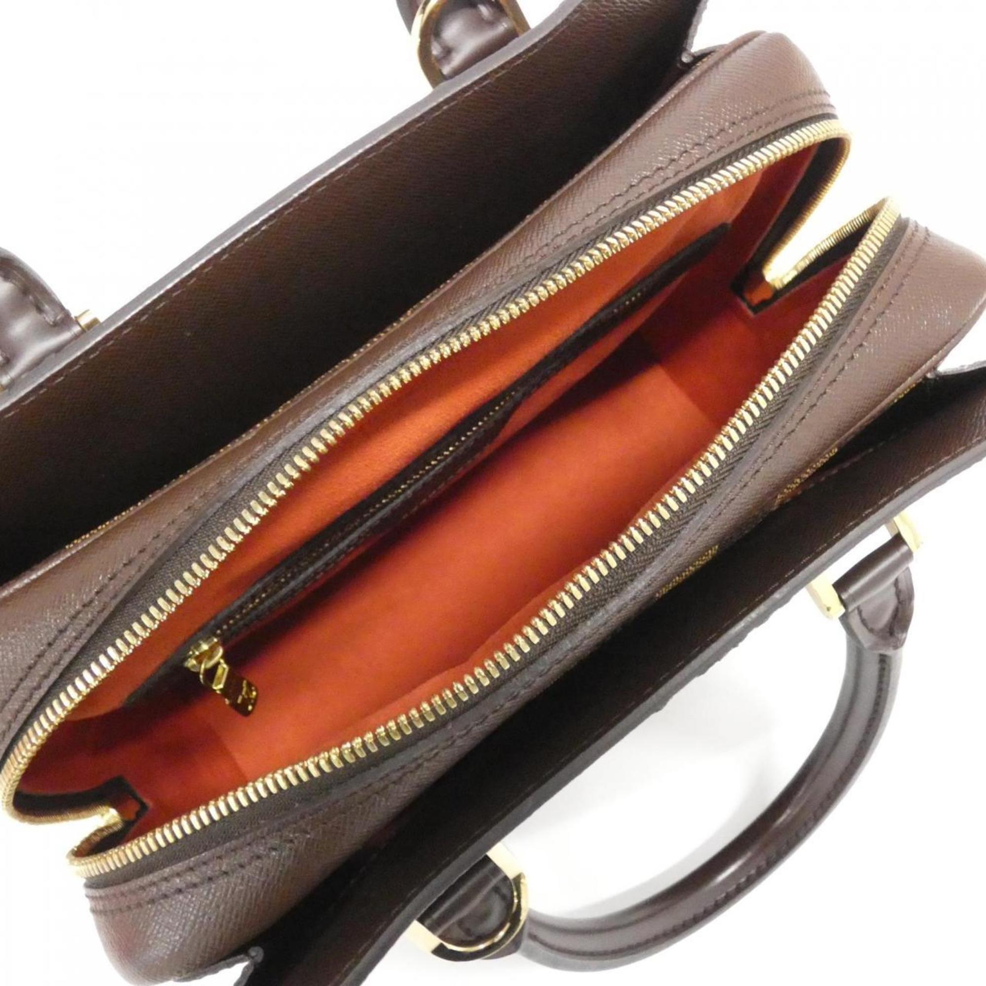 Louis Vuitton Brown Coated Canvas Handbag