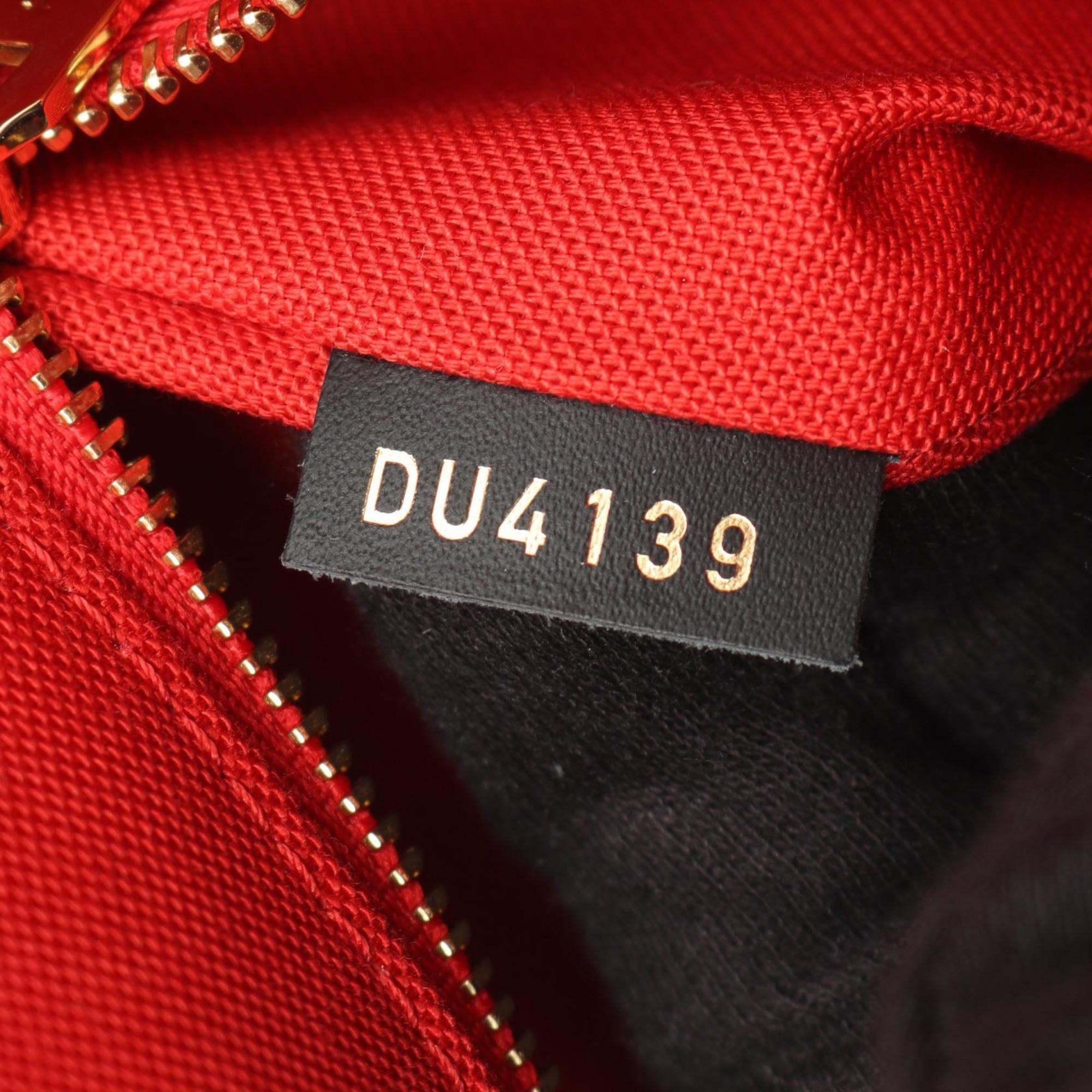 Louis Vuitton Beige Brown Coated Canvas Tote Bag