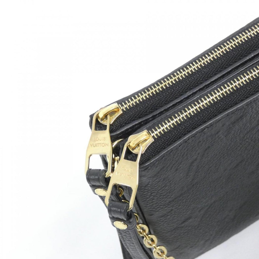 Louis Vuitton Black Leather Pochette Shoulder Bag