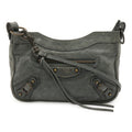 Balenciaga Green Leather Pochette Shoulder