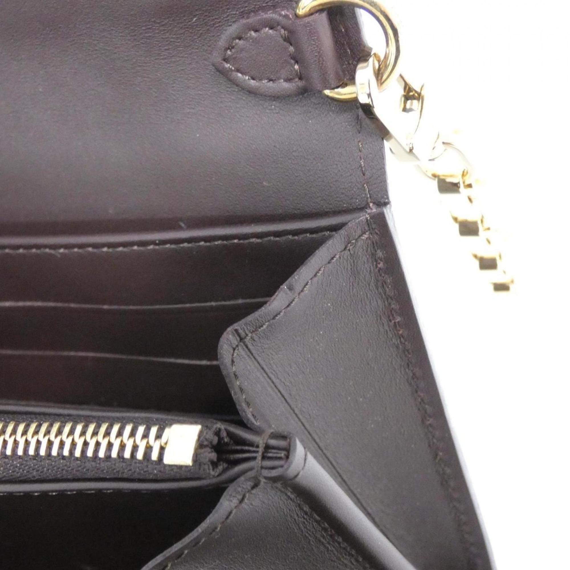 Louis Vuitton Vernis Amarante Leather Chain/Shoulder Wallet