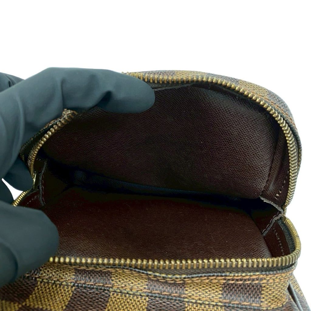 Louis Vuitton Brown Leather Pvc Pochette Shoulder Bag