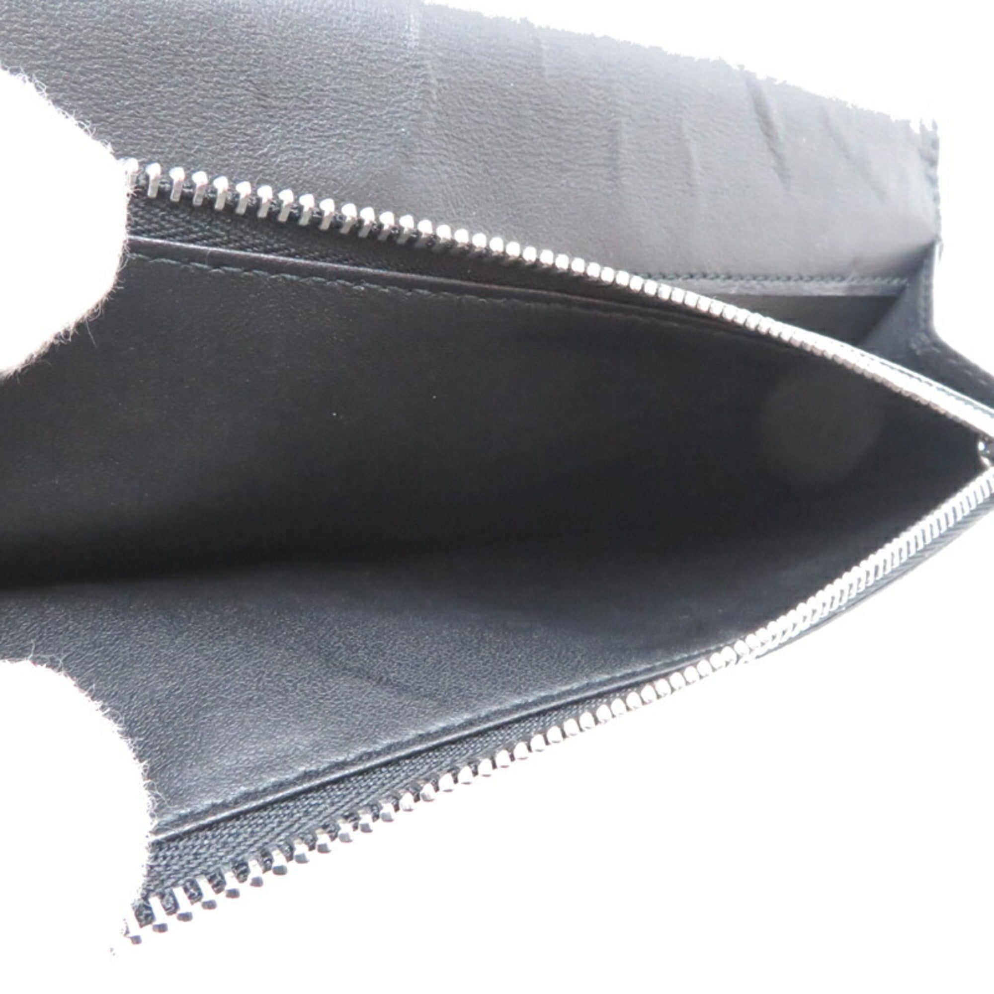 Burberry Black Leather Long Wallet (Bi-Fold)