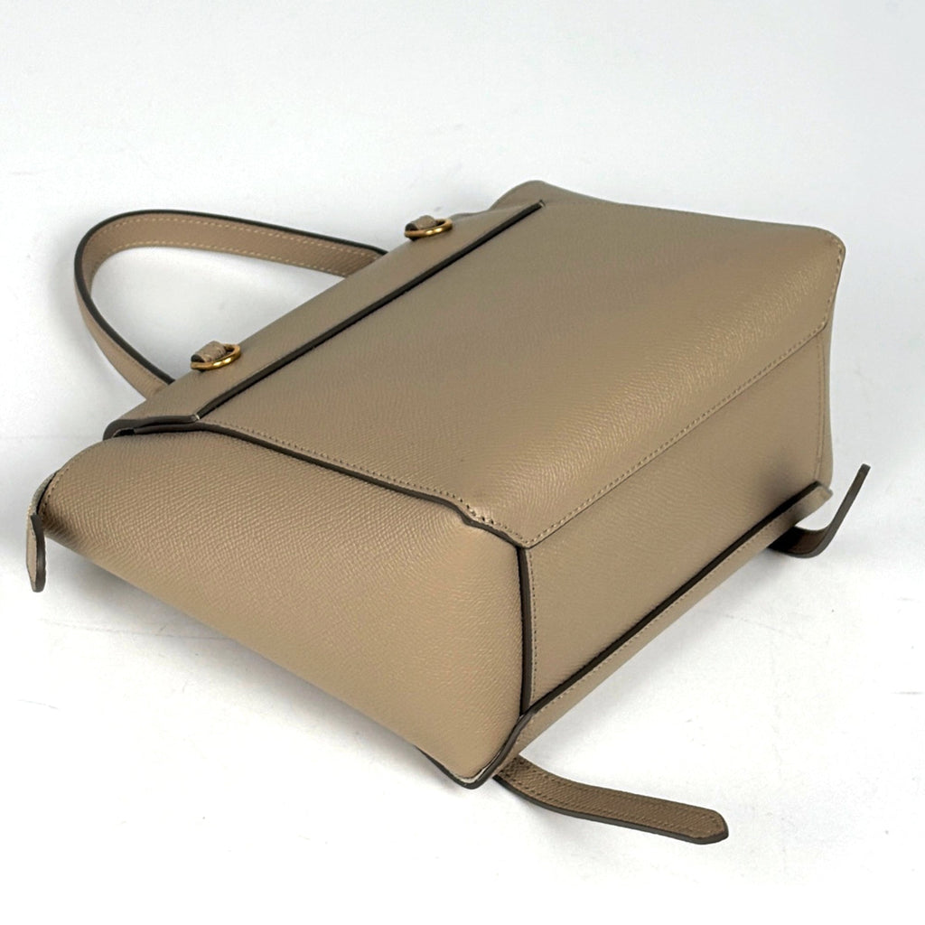 Celine Beige Leather Handbag Shoulder Bag