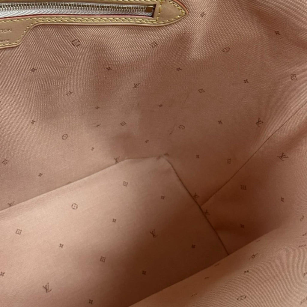 Louis Vuitton Beige Ivory Pvc Tote Bag